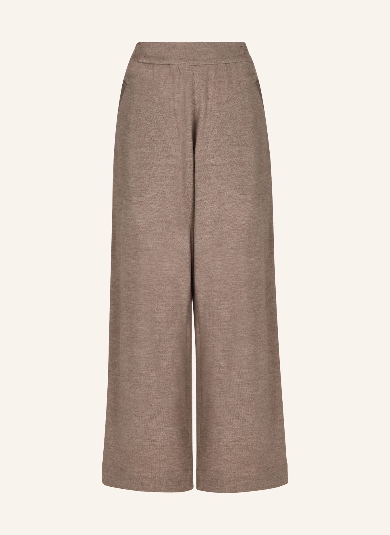Helene Galwas Weite Strickhose: BRAUN
