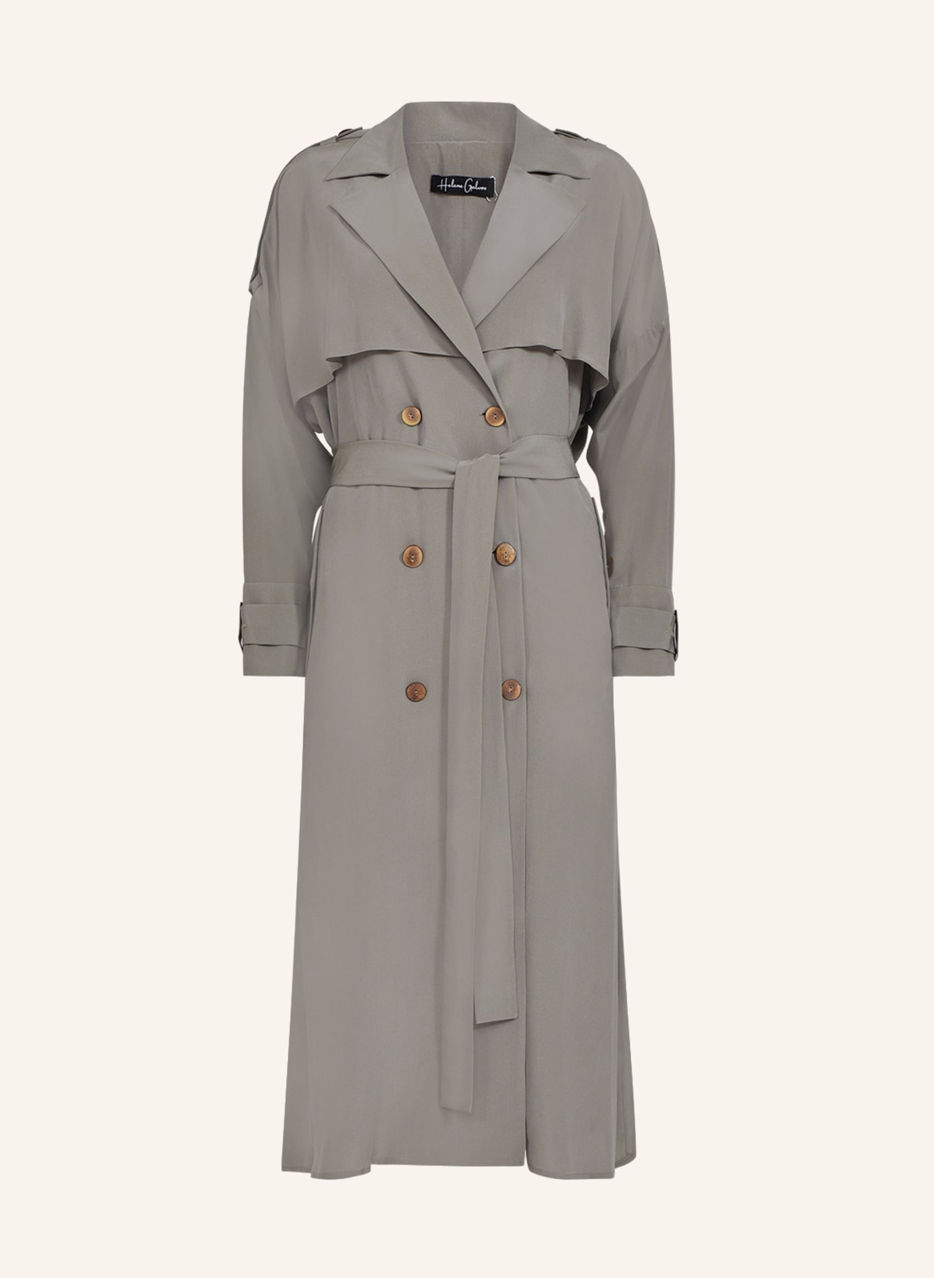 Helene Galwas Trenchcoat FELINE, Farbe: OLIV (Bild 1)