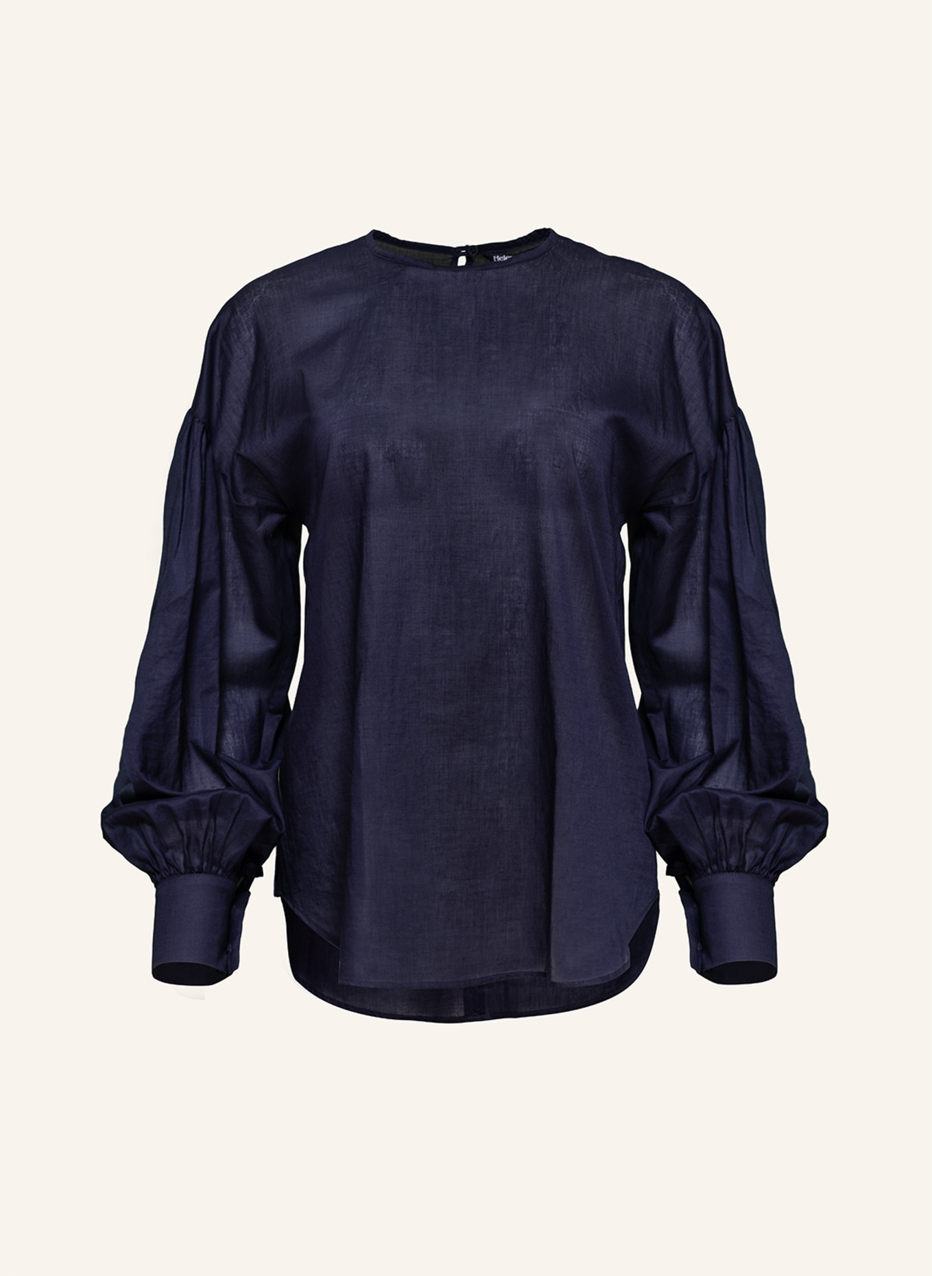 Helene Galwas Langarm Bluse aus Baumwolle HADLEY, Farbe: BLAU (Bild 1)