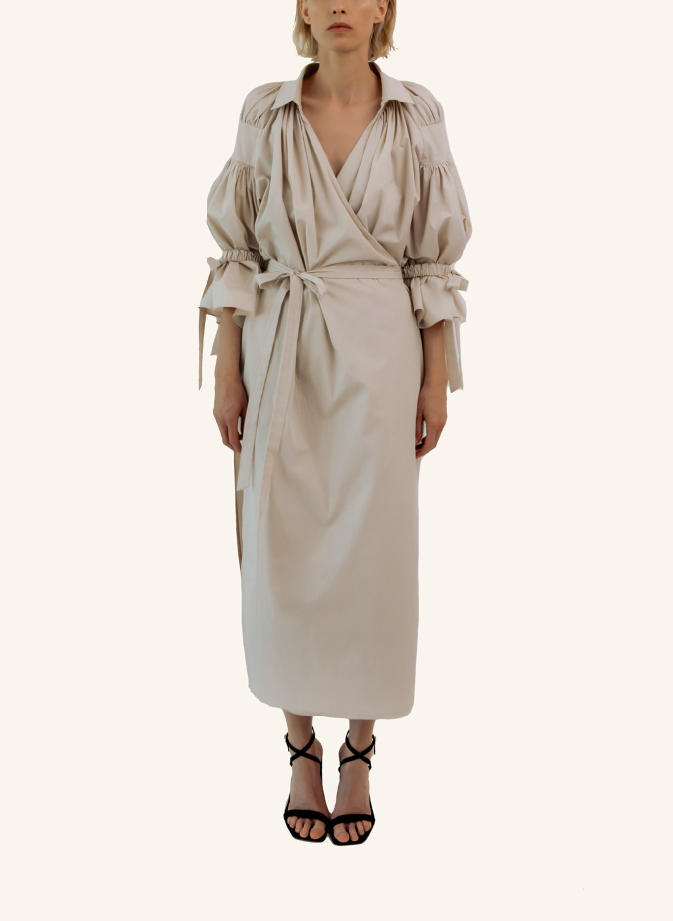 Helene Galwas Wickelkleid aus Baumwolle INA, Farbe: BLAU (Bild 4)