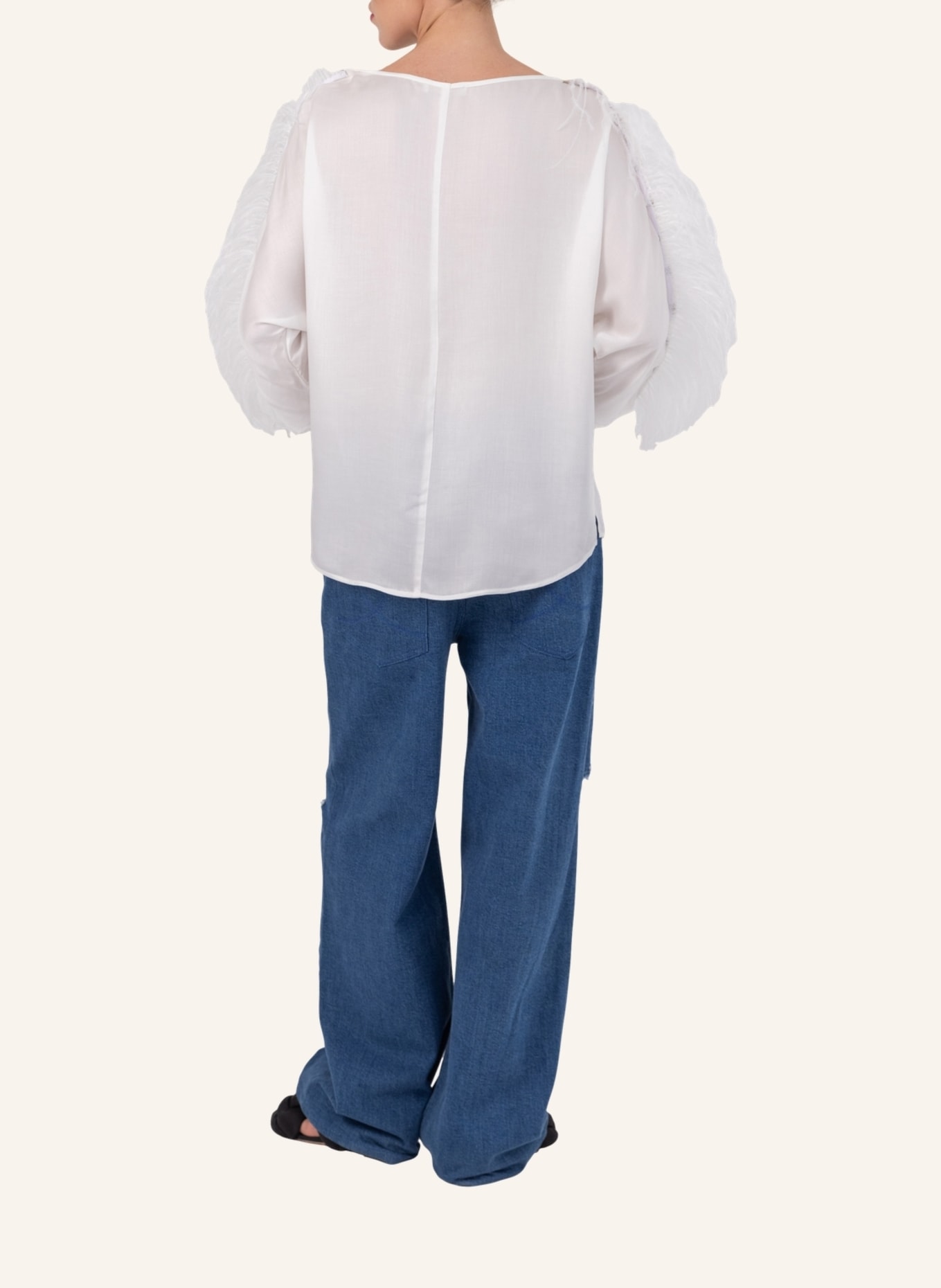 Helene Galwas T-Shirt mit abnehmbaren Federn ABBA, Farbe: WEISS (Bild 2)