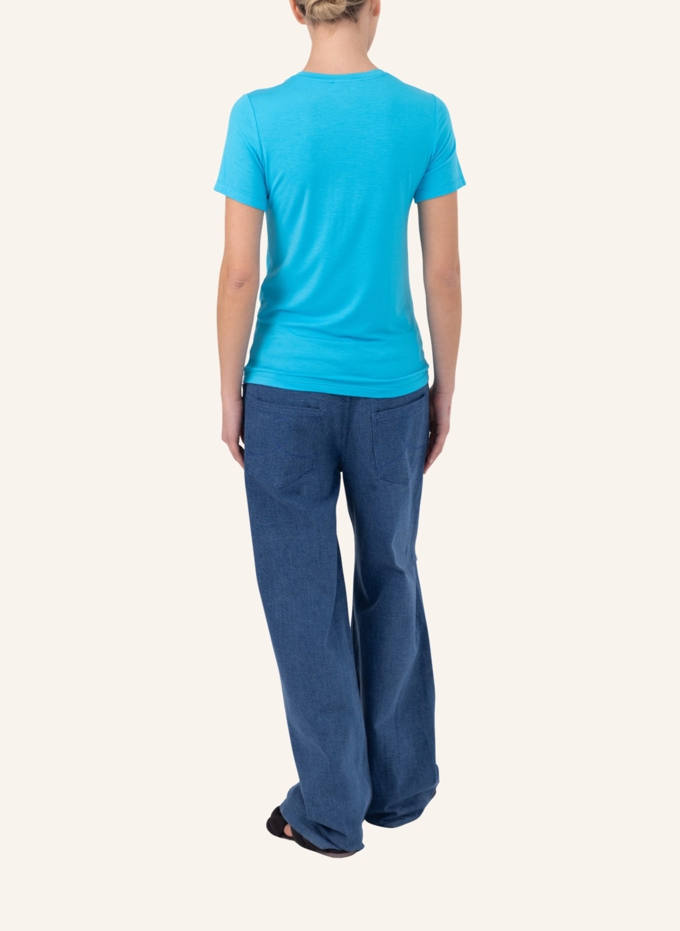 Helene Galwas Basic T-Shirt aus Premium Jersey FRANCA, Farbe: HELLBLAU (Bild 2)