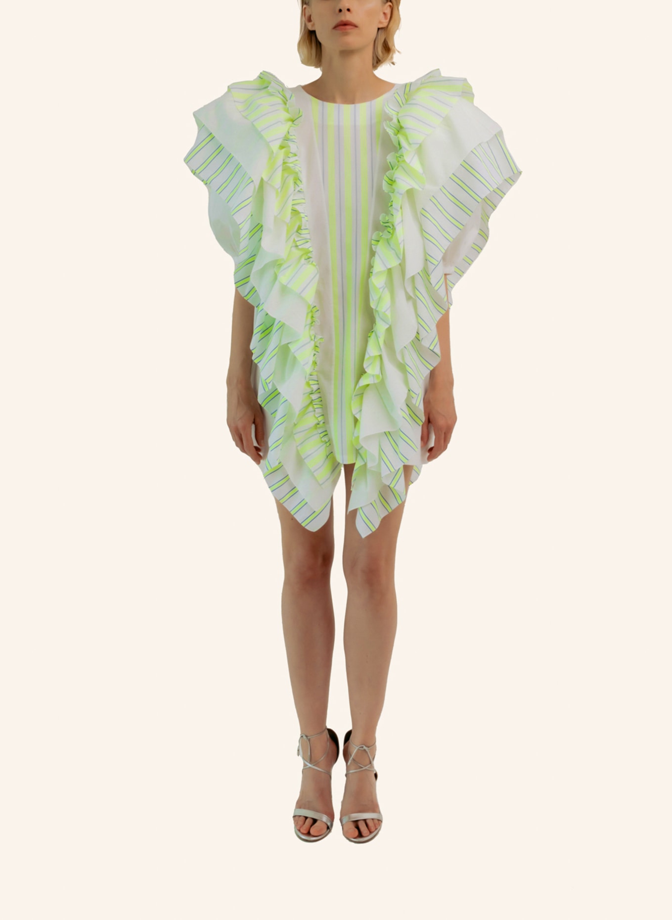 Helene Galwas Minikleid aus Baumwolle ISOLDA, Farbe: WEISS (Bild 4)