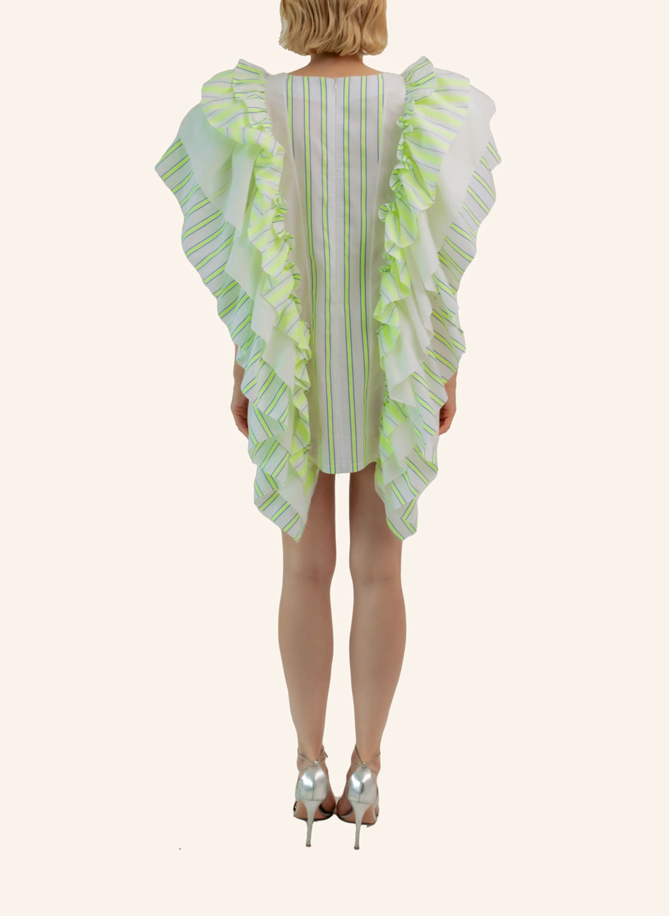 Helene Galwas Minikleid aus Baumwolle ISOLDA, Farbe: WEISS (Bild 2)
