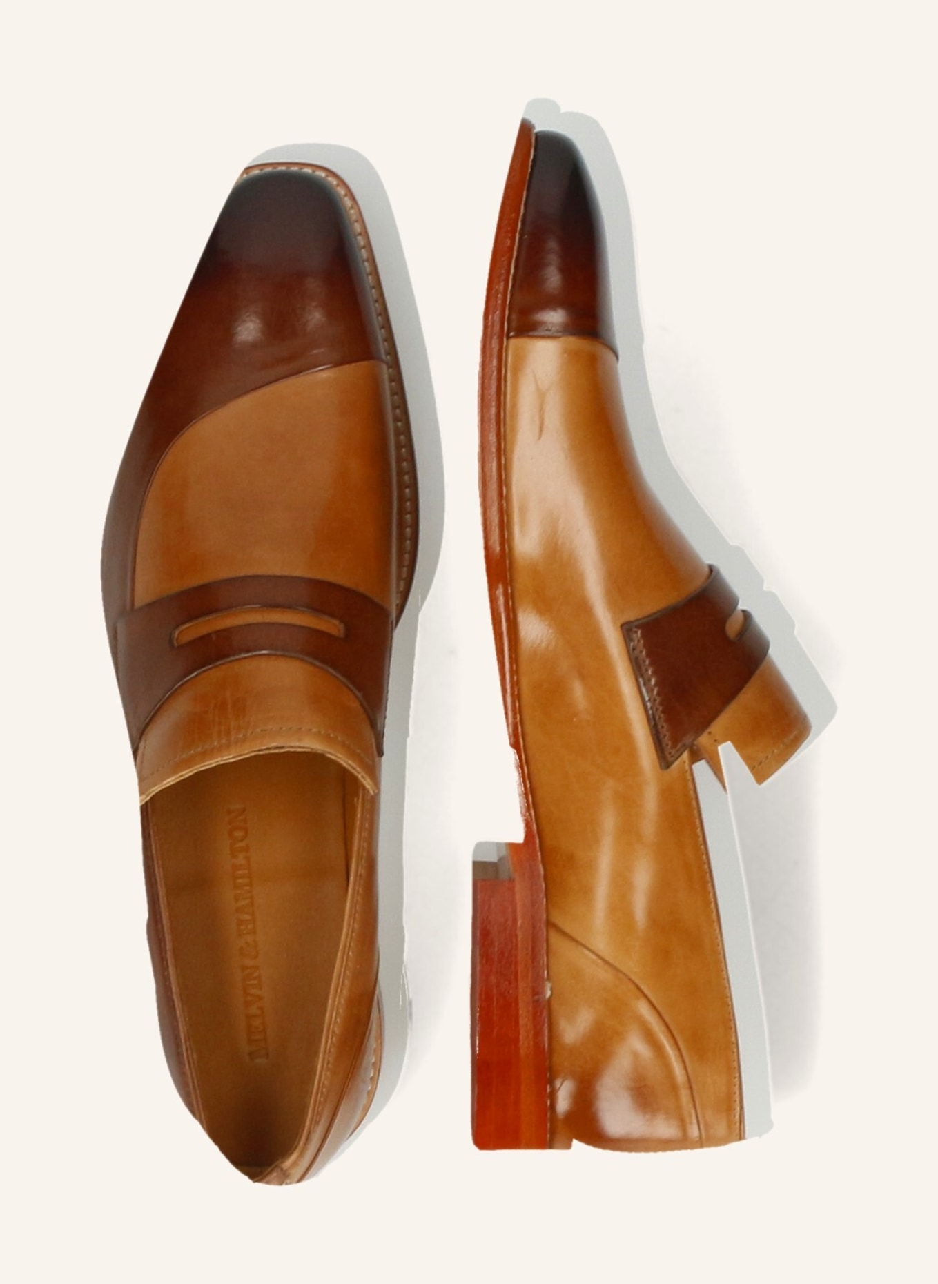 MELVIN & HAMILTON Loafers LEONARDO 46, Farbe: BEIGE (Bild 3)