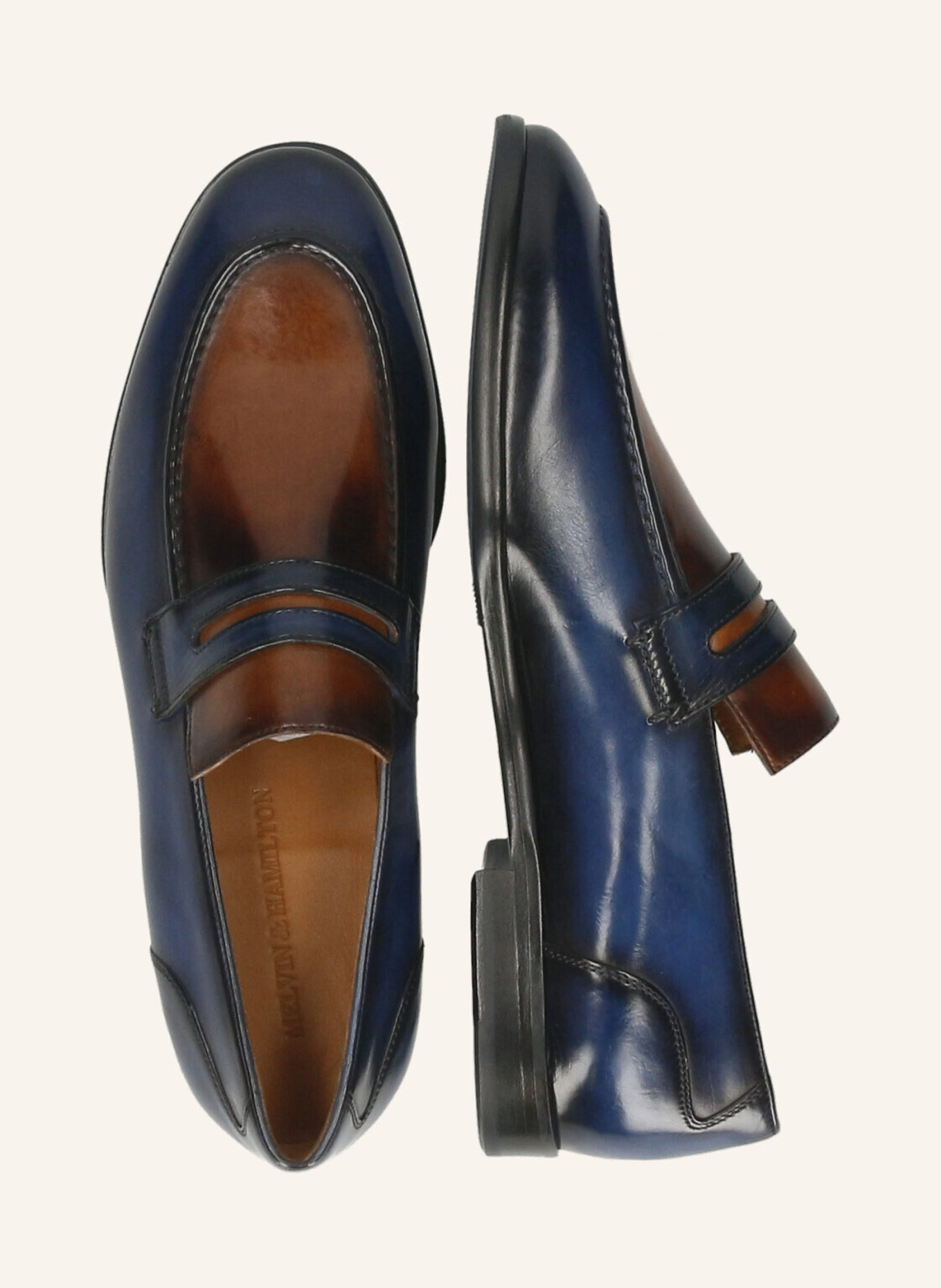 MELVIN & HAMILTON Loafers SANTO 4, Farbe: BLAU (Bild 3)