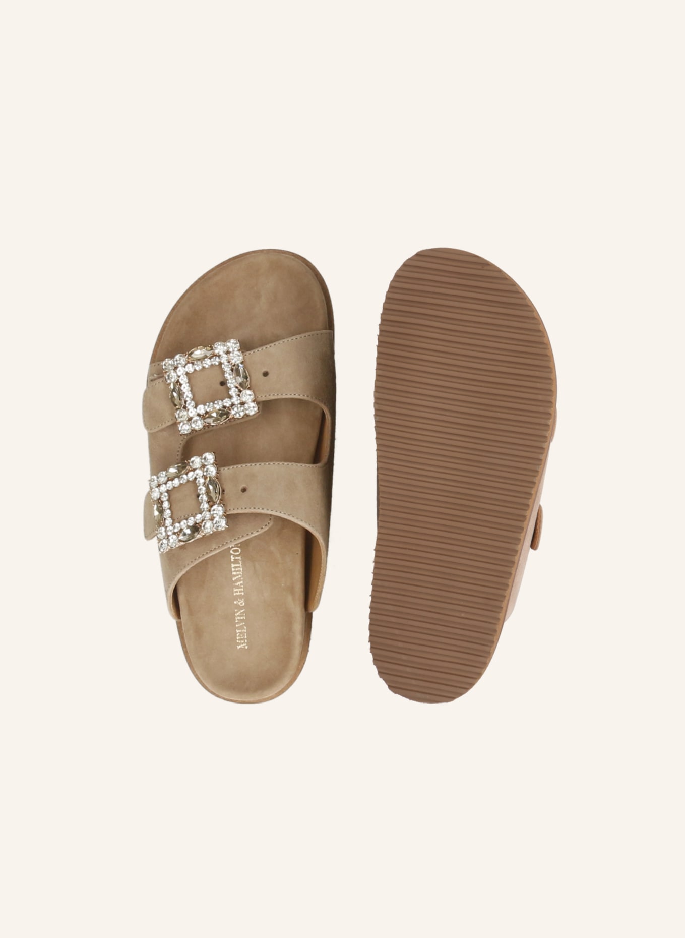 MELVIN & HAMILTON EVE 1 Mules: TAUPE