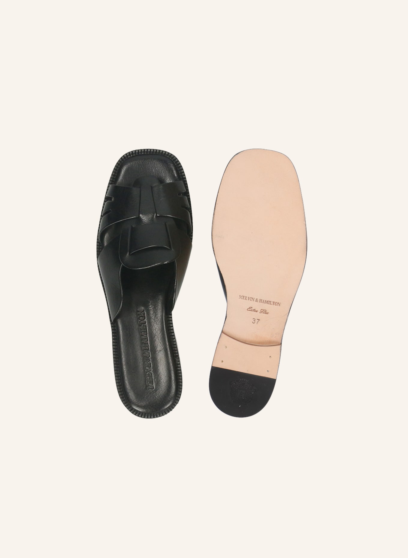 MELVIN & HAMILTON EVERLY 4 Mules: BLACK