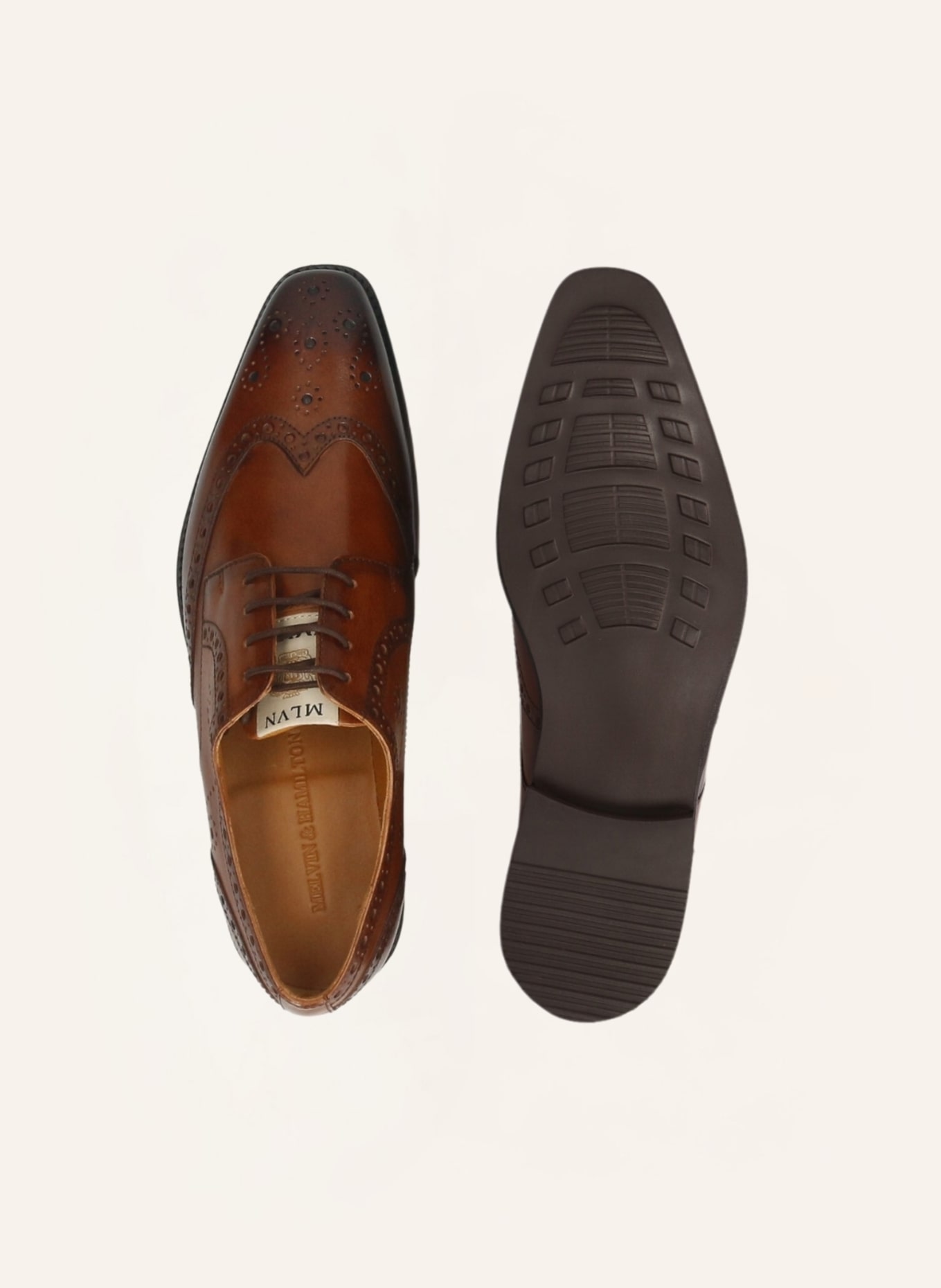 MELVIN & HAMILTON Derby-Schnürer DYLAN 2: BRAUN