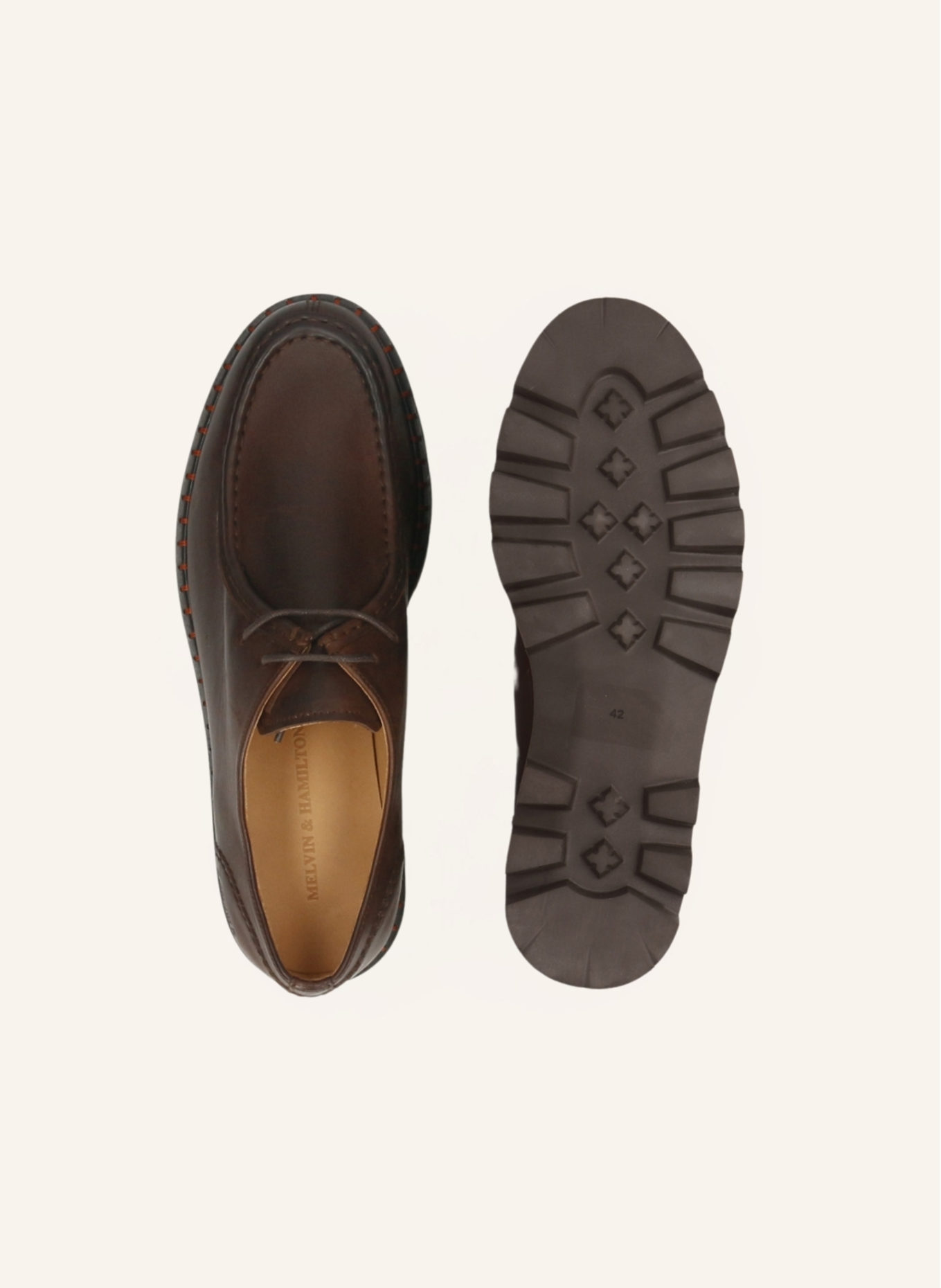 MELVIN & HAMILTON Derby-Schnürer BRODY 2: BRAUN