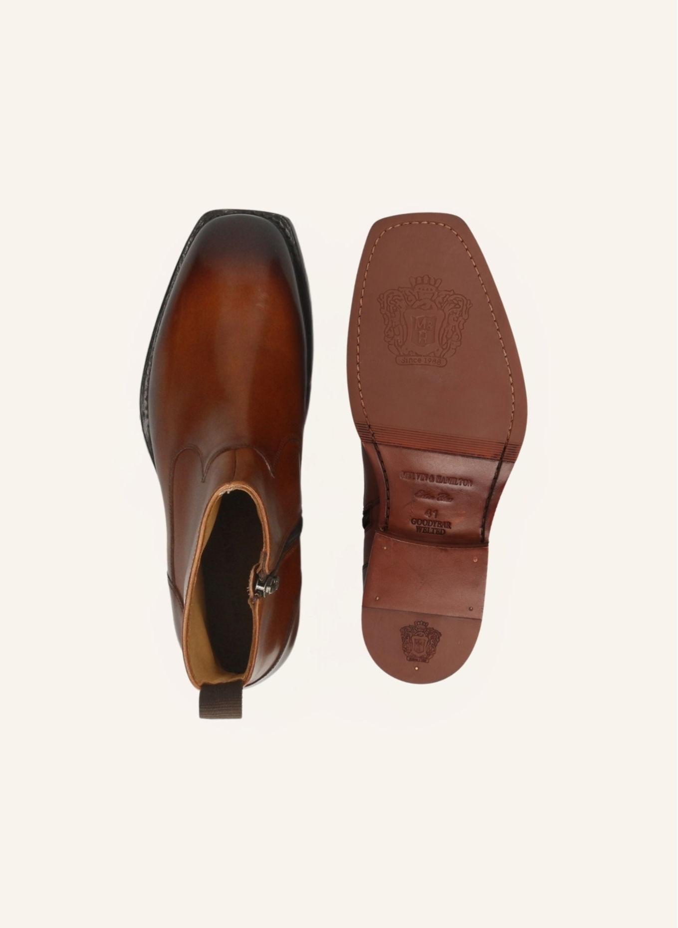 MELVIN & HAMILTON Ankle-Boots WAYNE 2: BRAUN