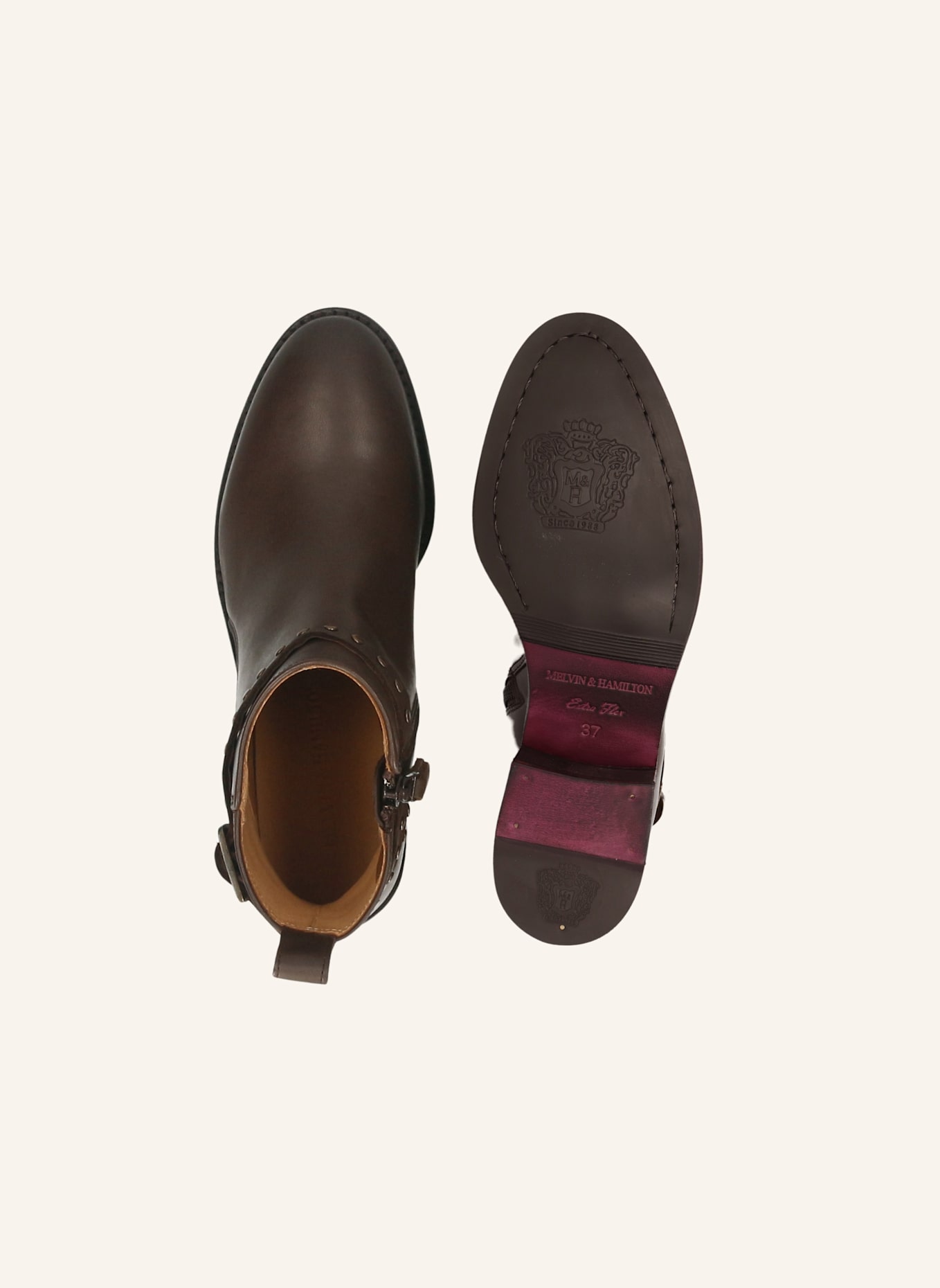 MELVIN & HAMILTON Ankle-Boots CHARLIZE 5: BRAUN