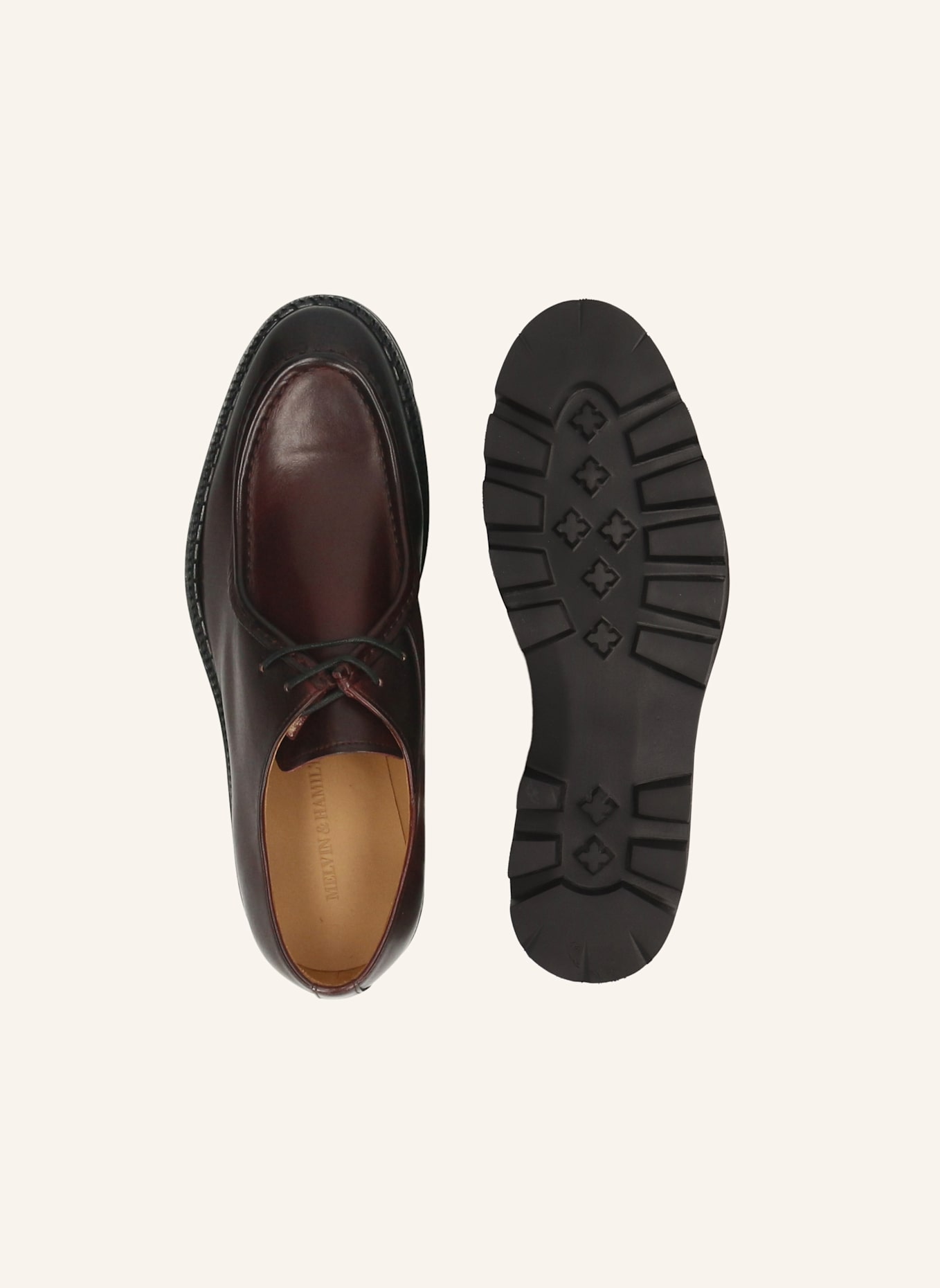 MELVIN & HAMILTON Derby-Schnürer MATTHEW 51: DUNKELROT