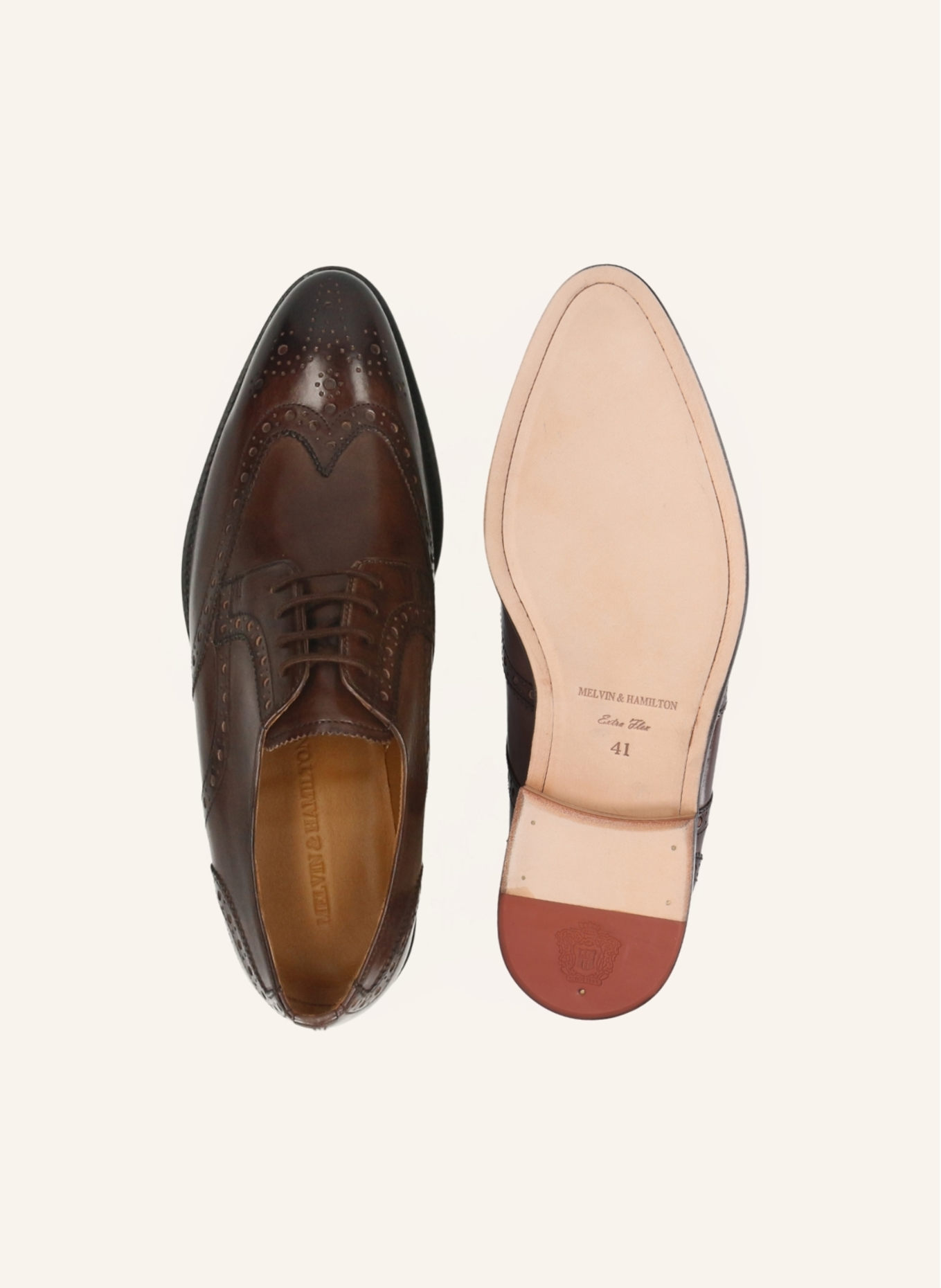 MELVIN & HAMILTON Derby-Schnürer BOBBY 5: BRAUN