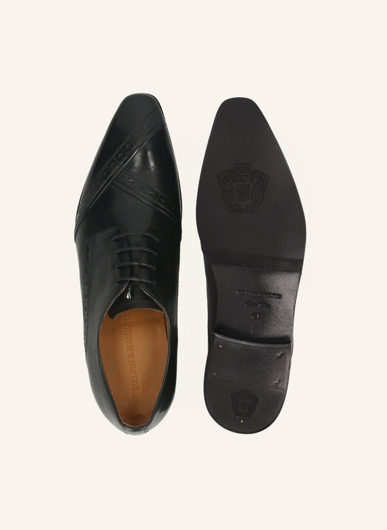 MELVIN & HAMILTON Derby-Schnürer ELVIS 94: SCHWARZ