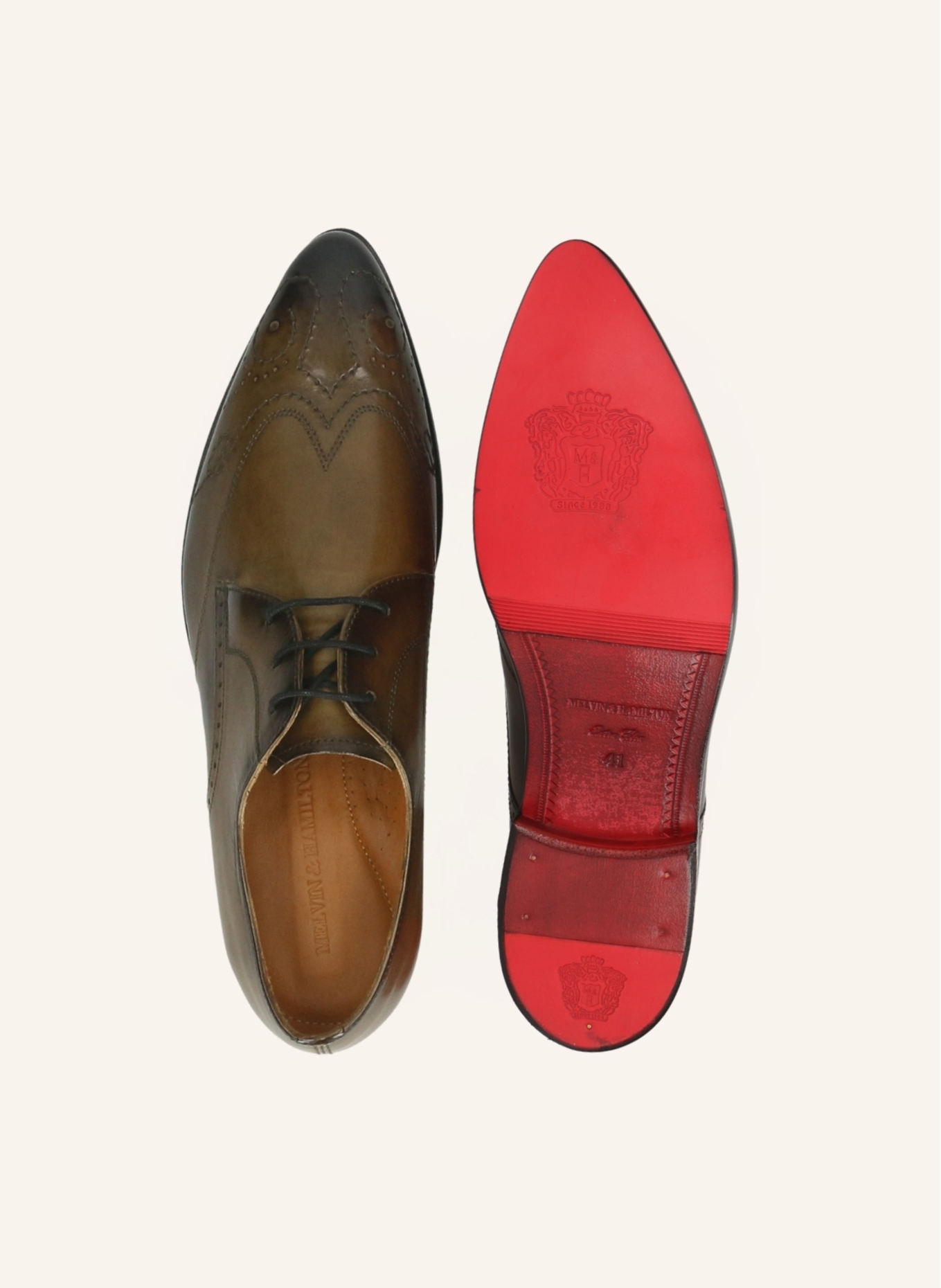 MELVIN & HAMILTON Derby-Schnürer TONI 52: GRÜN