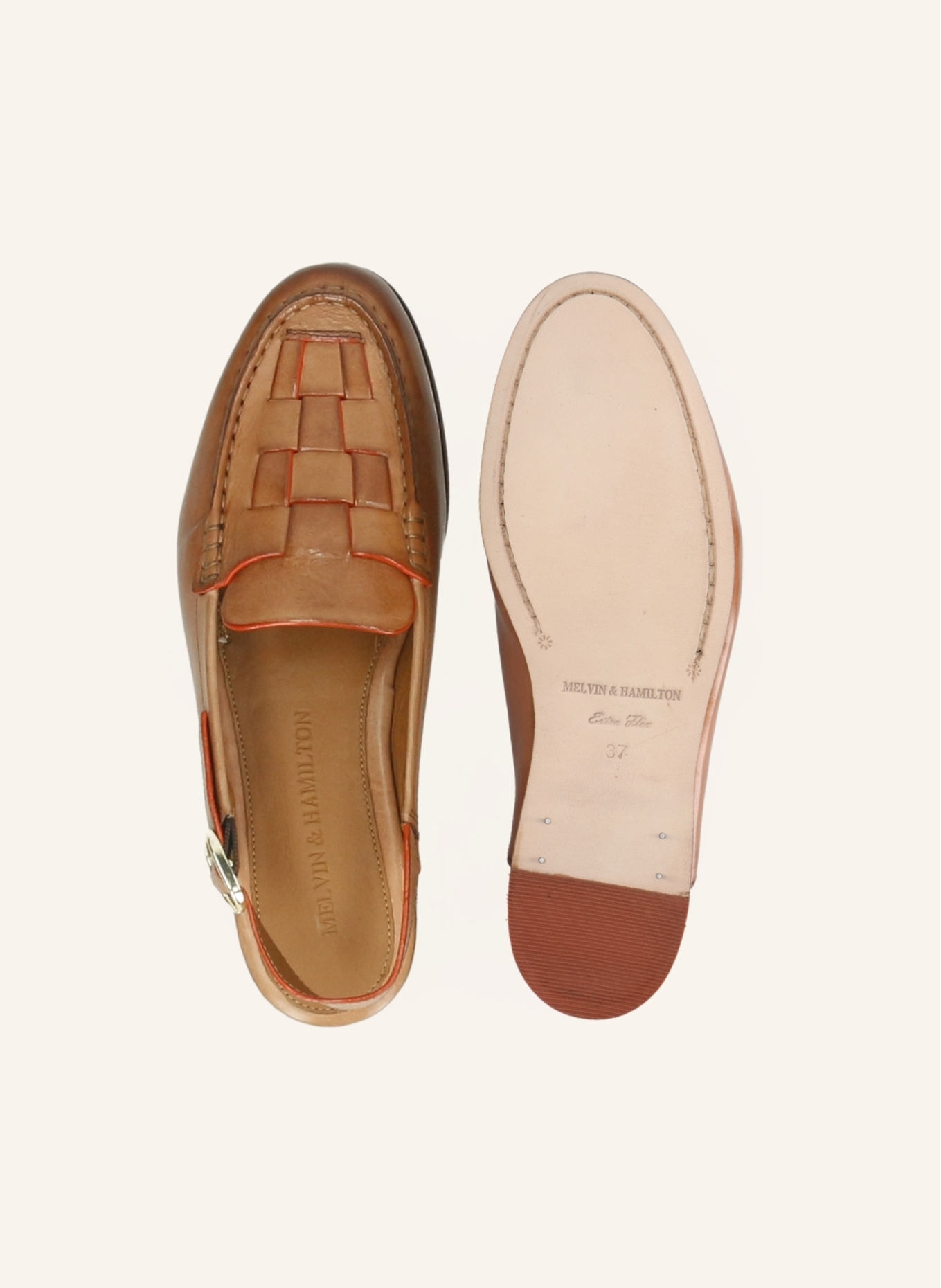 MELVIN & HAMILTON Pantoletten JULIETTA 5: HELLBRAUN