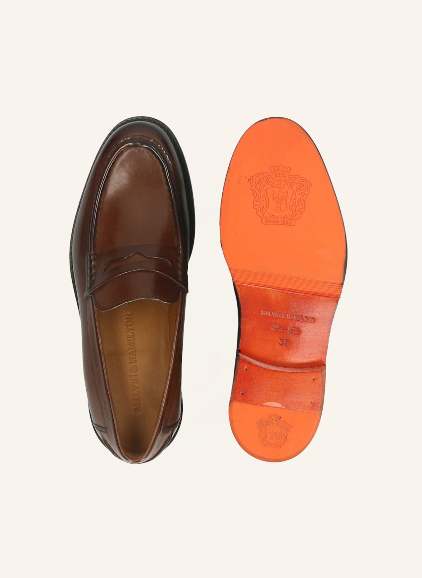 MELVIN & HAMILTON Loafers GIANNA 23: BRAUN