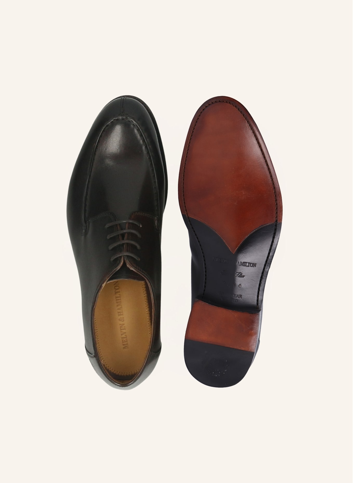 MELVIN & HAMILTON Derby-Schnürer BENET 7: SCHWARZ