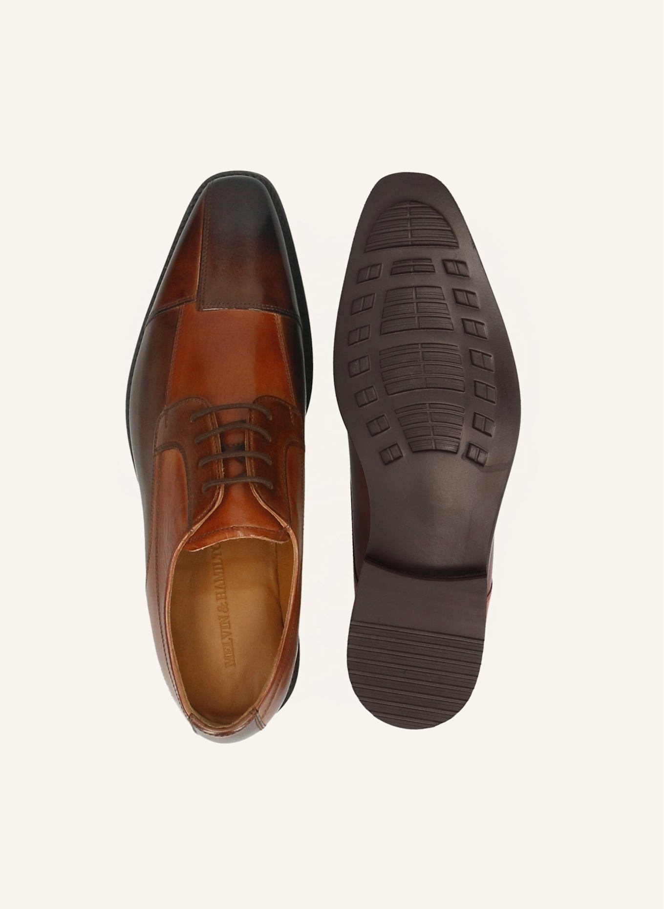 MELVIN & HAMILTON Derby-Schnürer LEONARDO 45: BRAUN