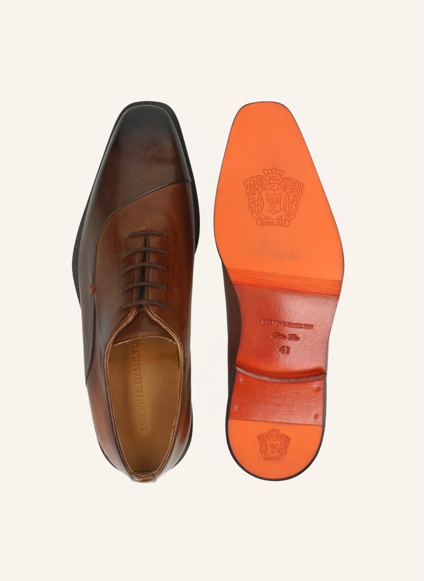 MELVIN & HAMILTON Oxford-Schuh STEFANO 6: BRAUN