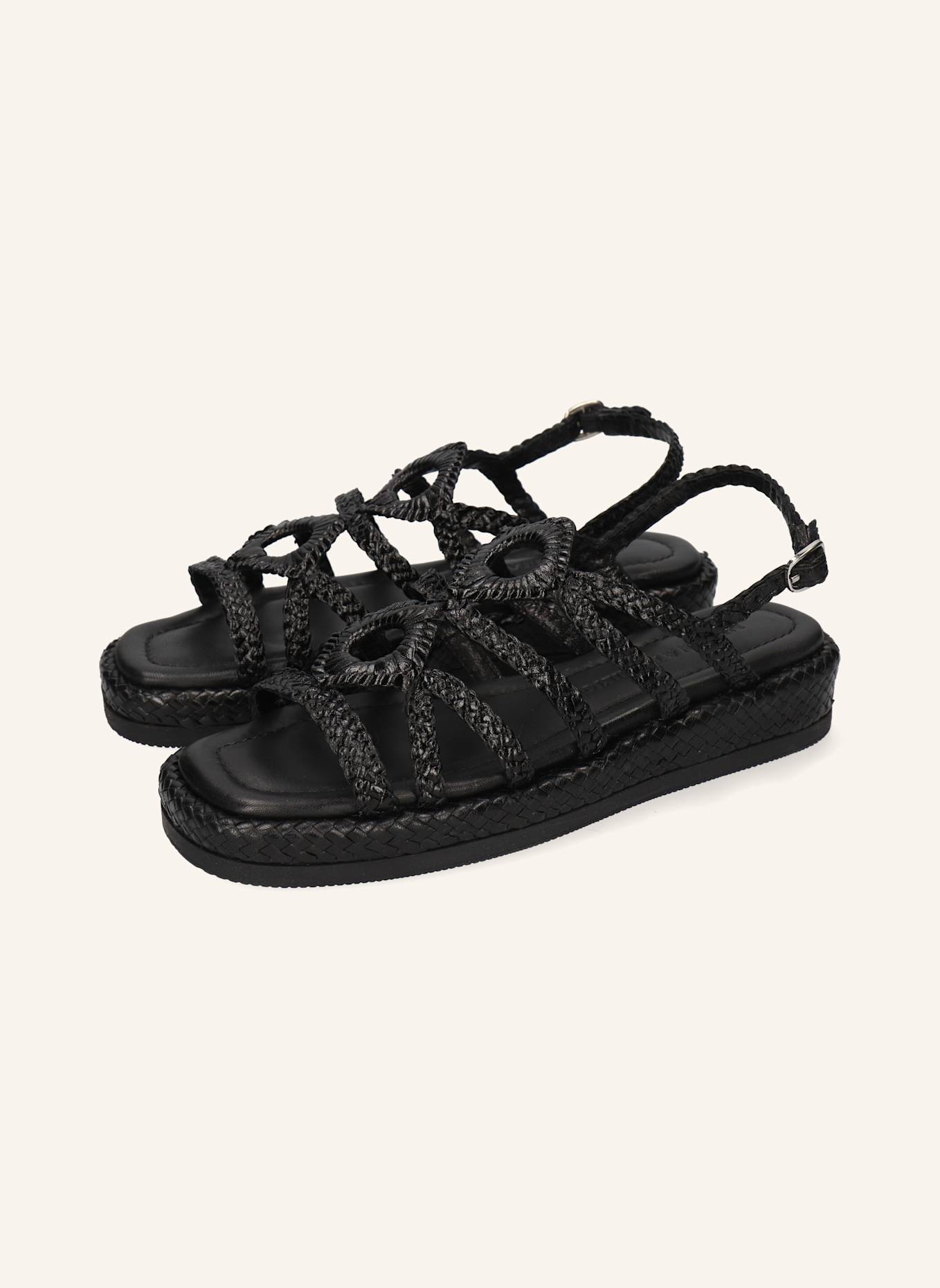 MELVIN & HAMILTON Platform-Sandalen VIM 4: SCHWARZ