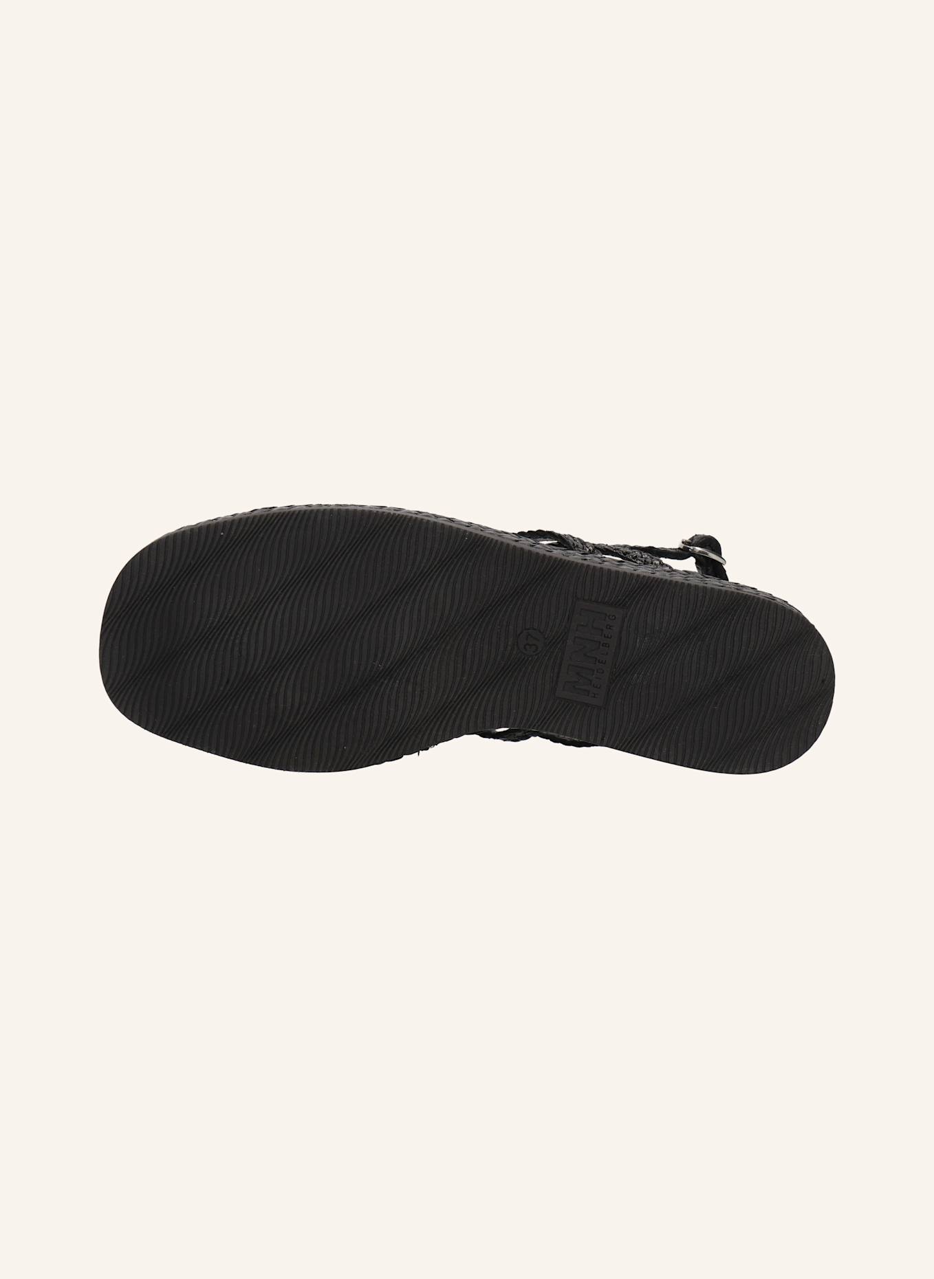 MELVIN & HAMILTON Platform-Sandalen VIM 4: SCHWARZ