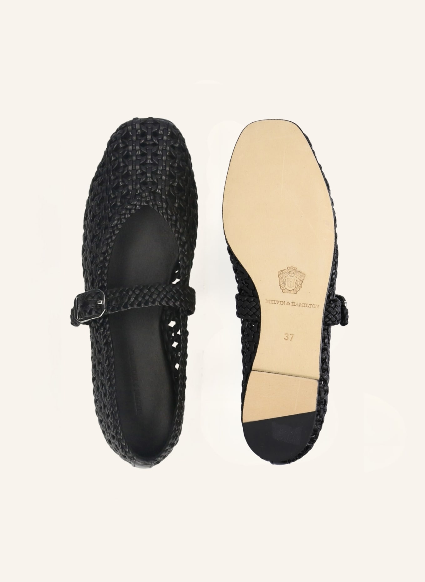 MELVIN & HAMILTON Ballerina BEXLEY 4: ZWART