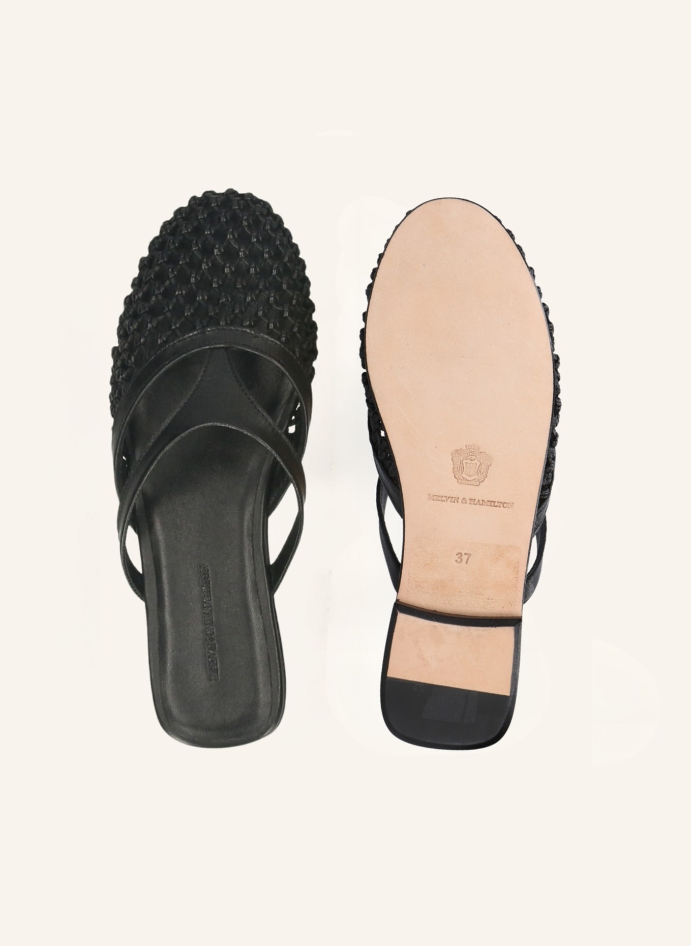 MELVIN & HAMILTON Slippers ALIVIA 5: ZWART