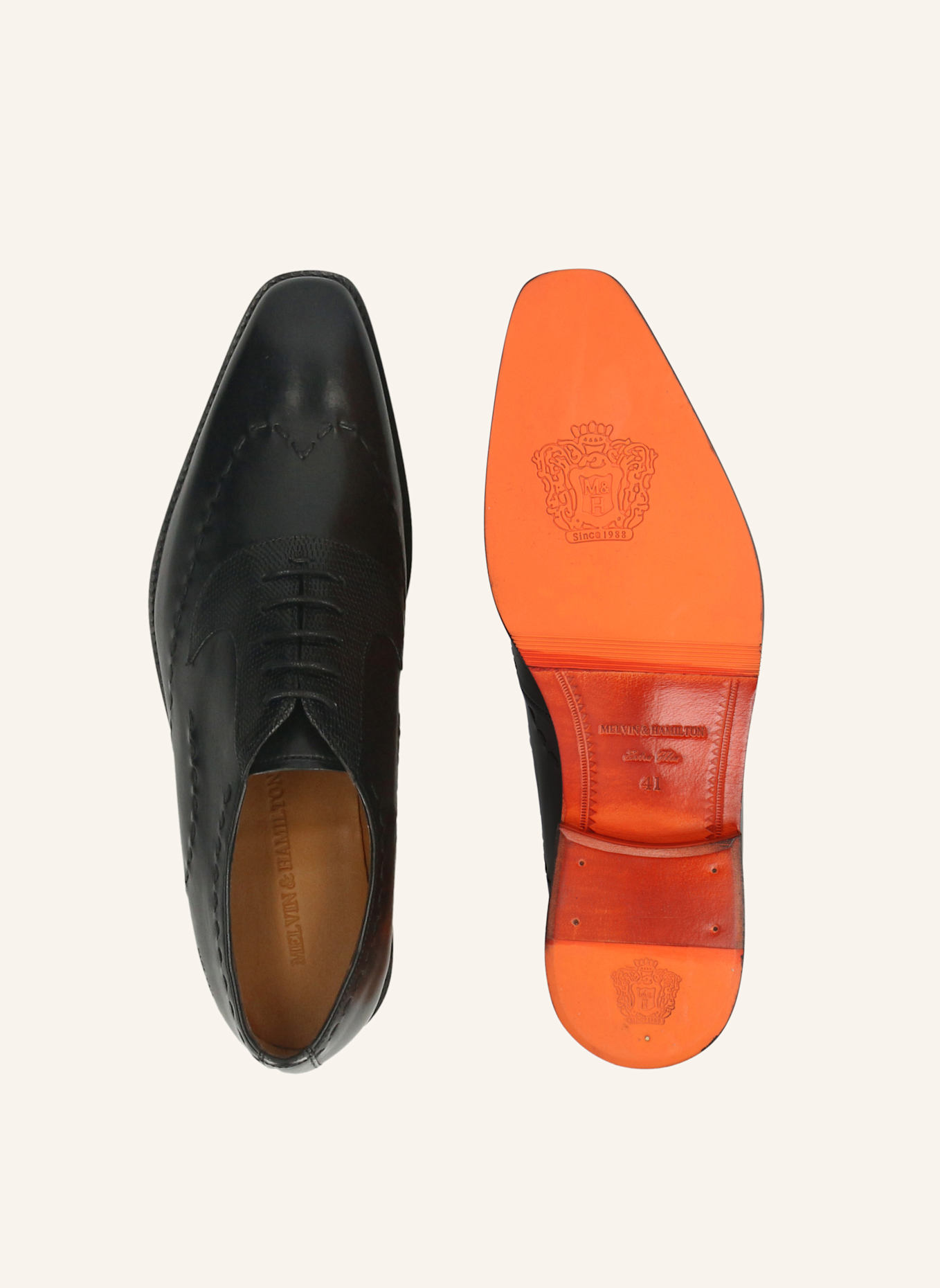 MELVIN & HAMILTON Loafers LAWRENCE 2: ZWART