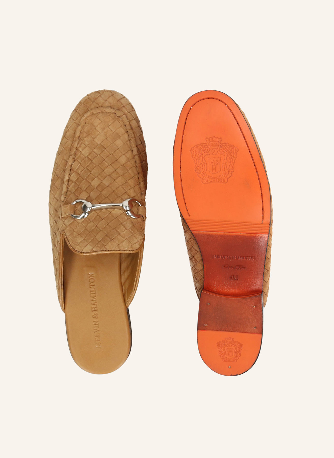 MELVIN & HAMILTON Slippers CLIVE 30: LICHTBRUIN