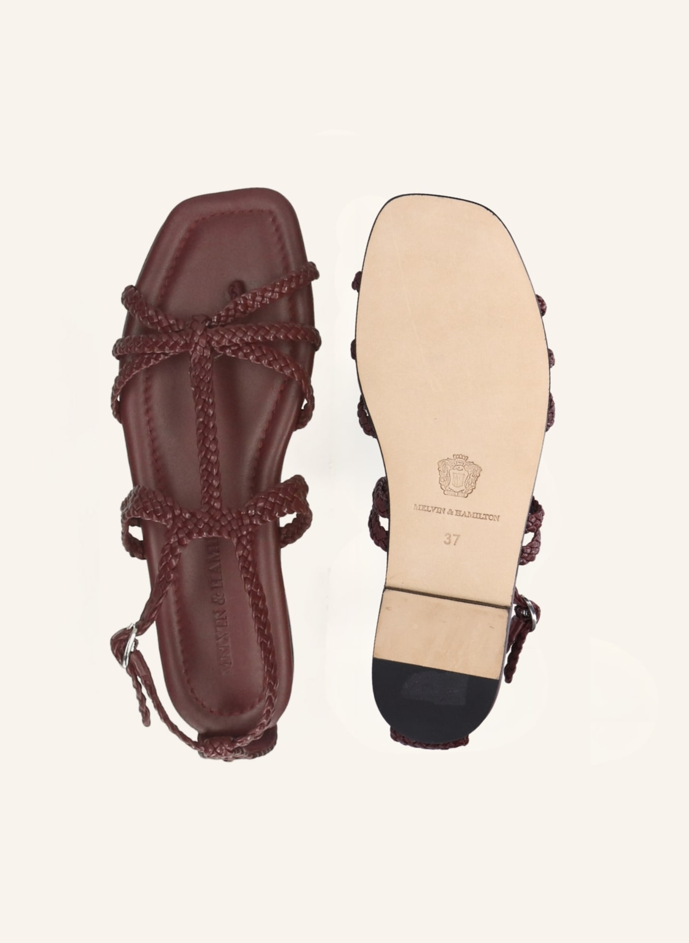 MELVIN & HAMILTON Sandalen KINSLEY 3: DONKERROOD