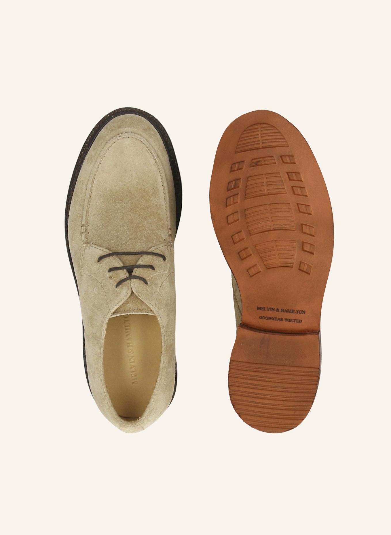 MELVIN & HAMILTON Derby-Schnürer RICK 3: BEIGE