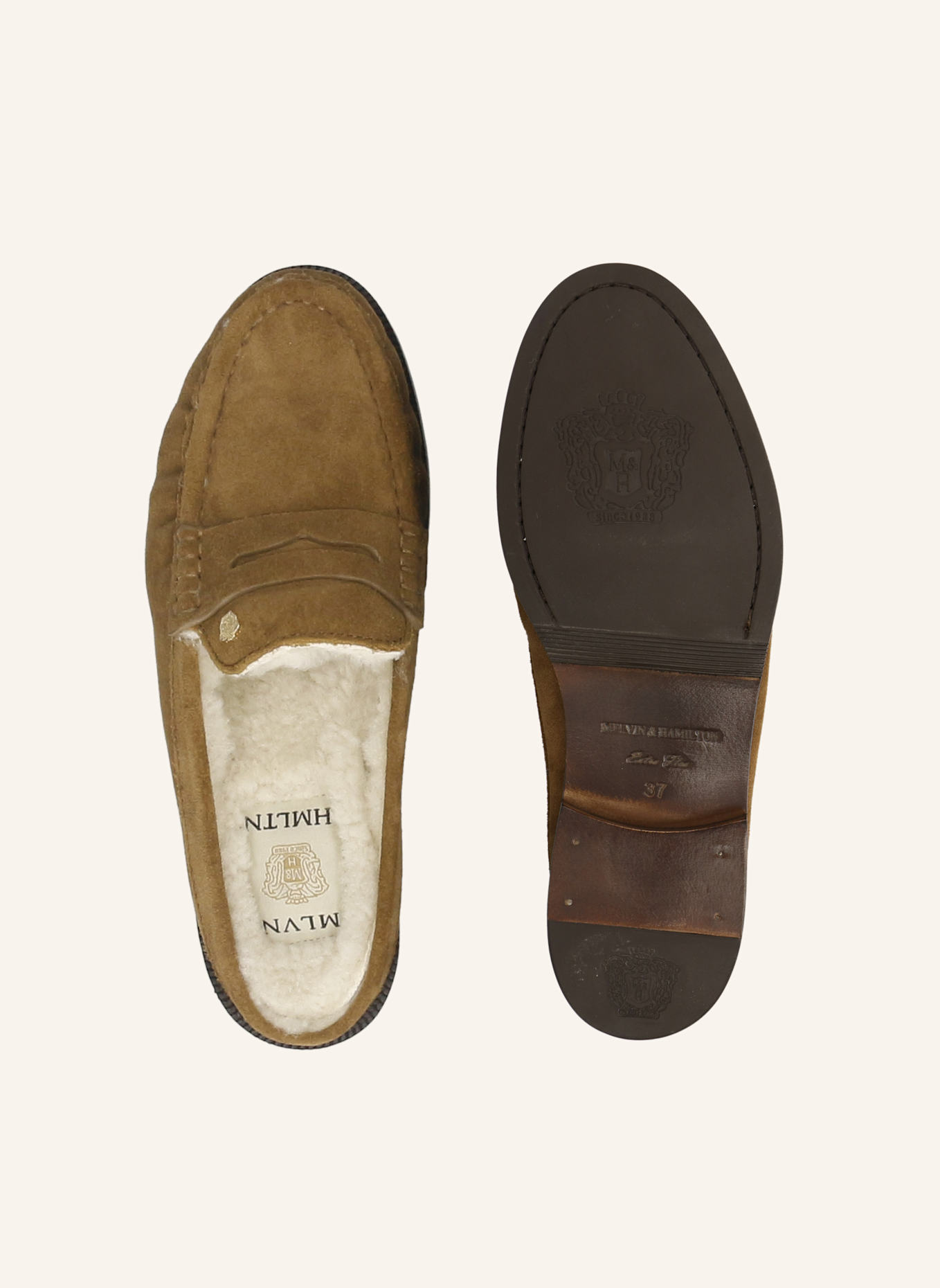 MELVIN & HAMILTON Pantoletten KAMILLA 12: BRAUN