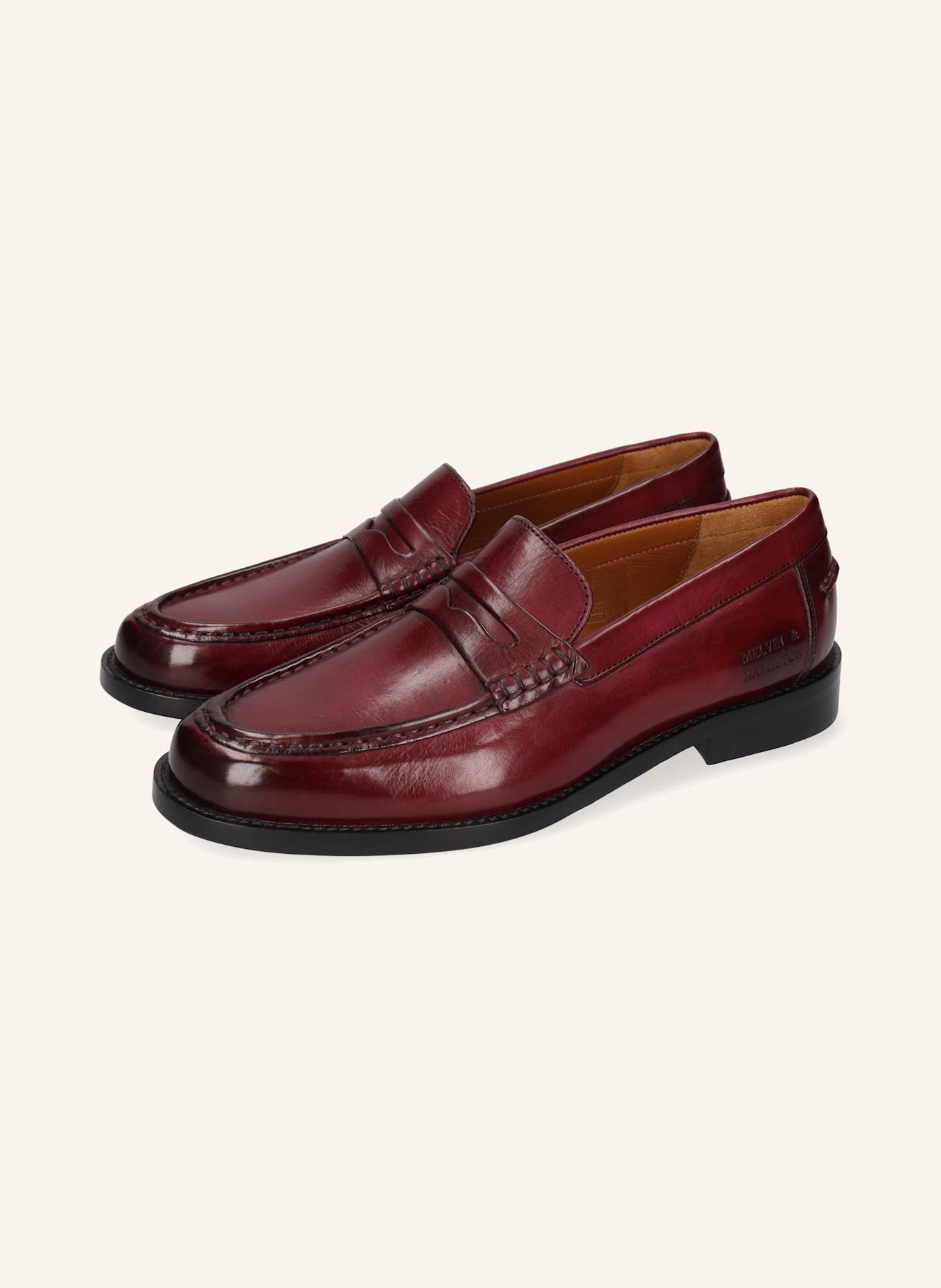 MELVIN & HAMILTON Loafers GIANNA 23: DUNKELROT