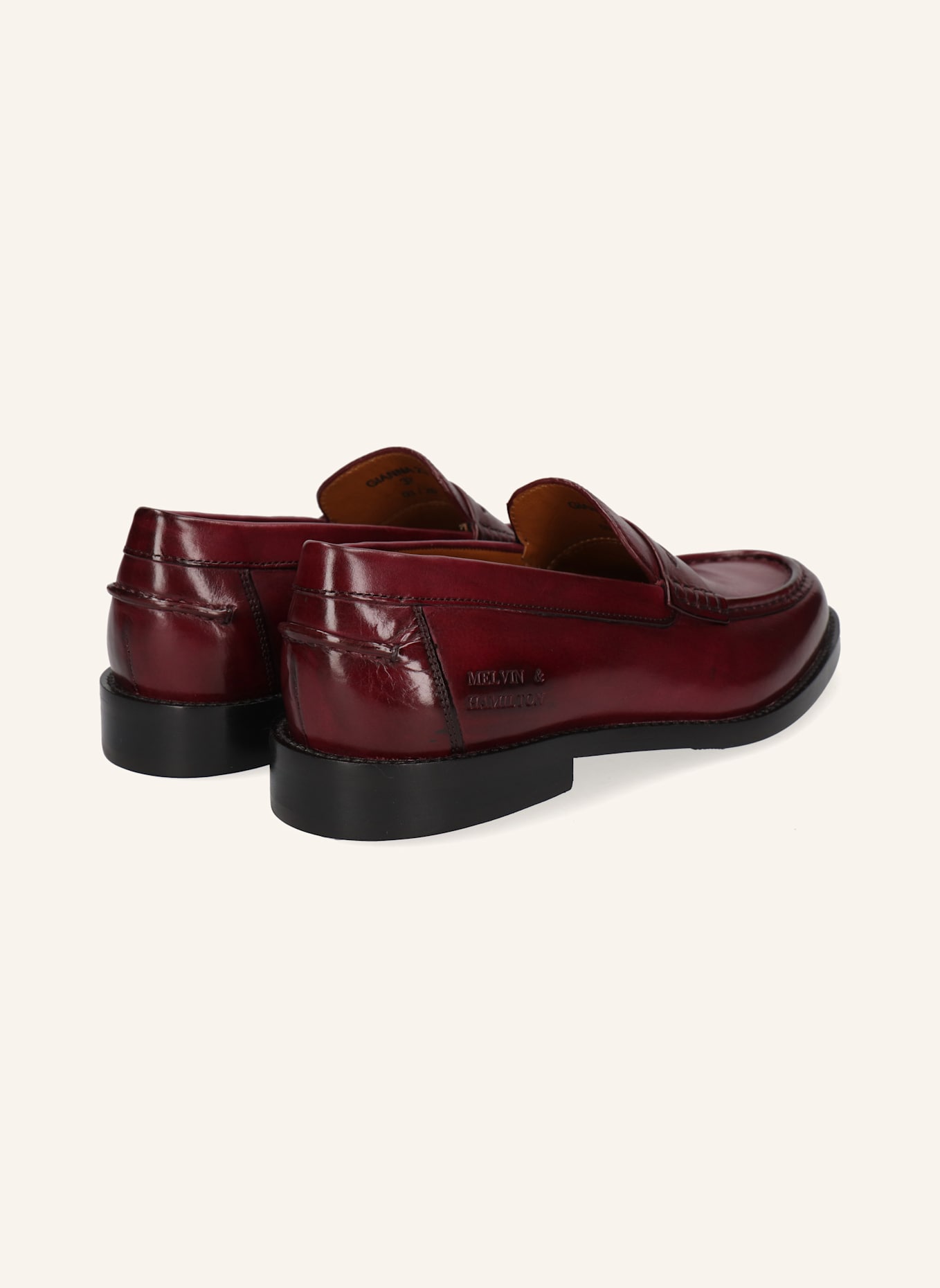 MELVIN & HAMILTON Loafers GIANNA 23: DUNKELROT