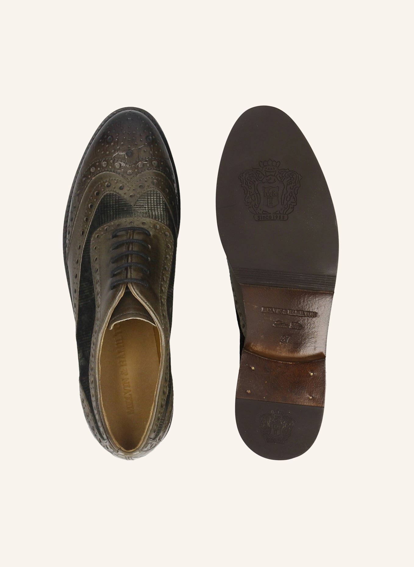 MELVIN & HAMILTON Oxford-schoen SELINA 56: GROEN