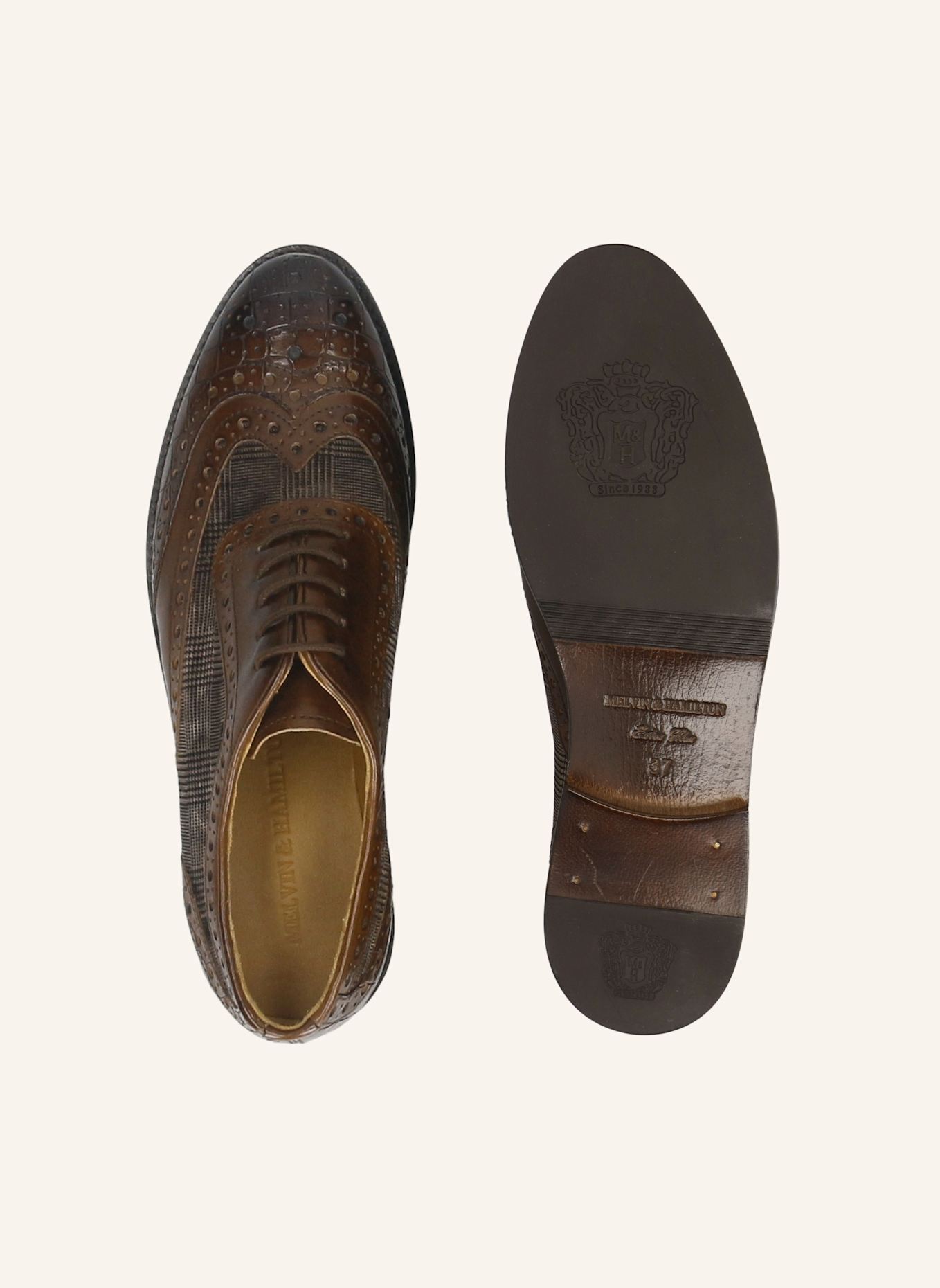 MELVIN & HAMILTON Oxford-schoen SELINA 56: BRUIN