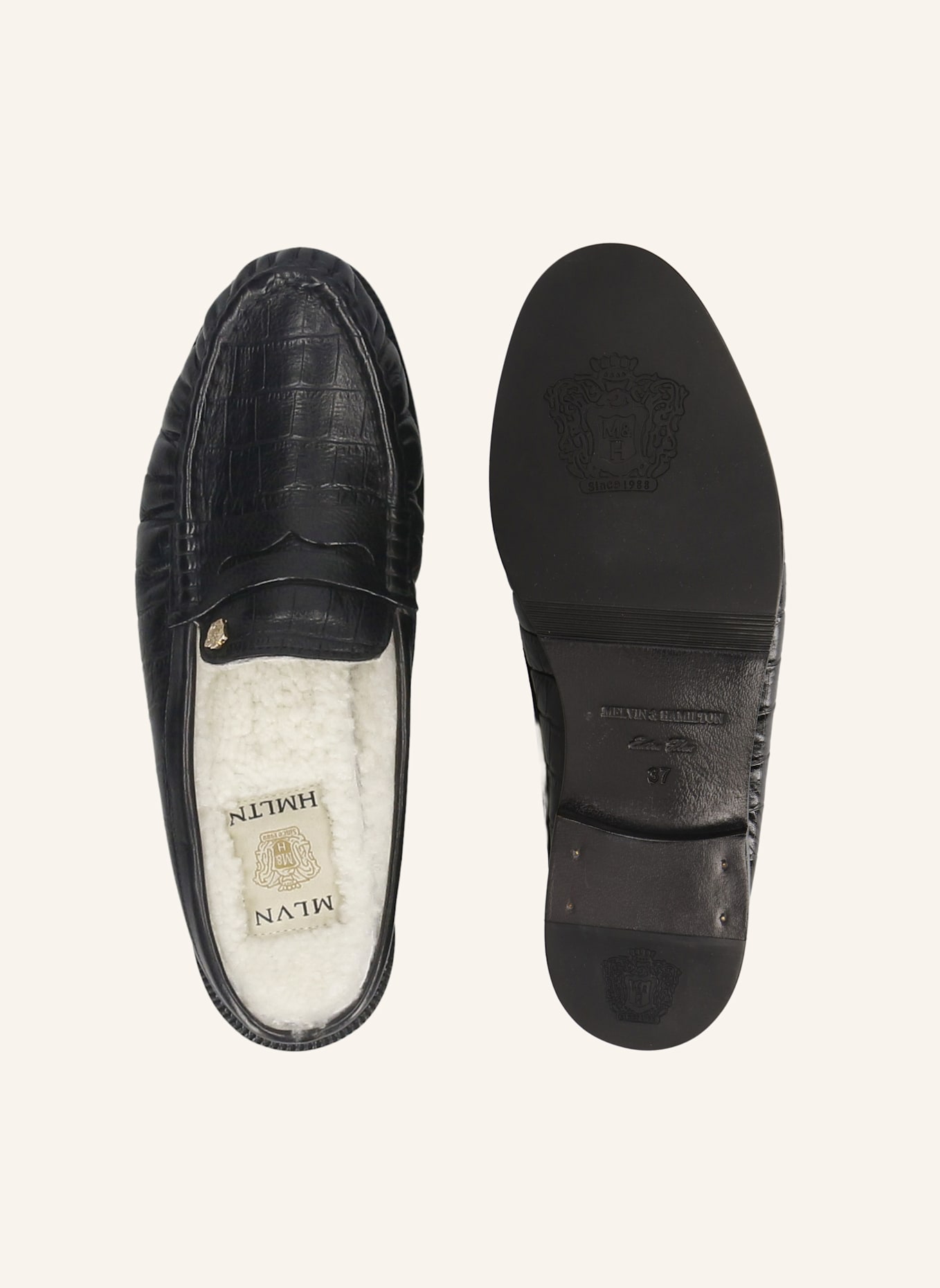 MELVIN & HAMILTON Pantoletten KAMILLA 12: SCHWARZ