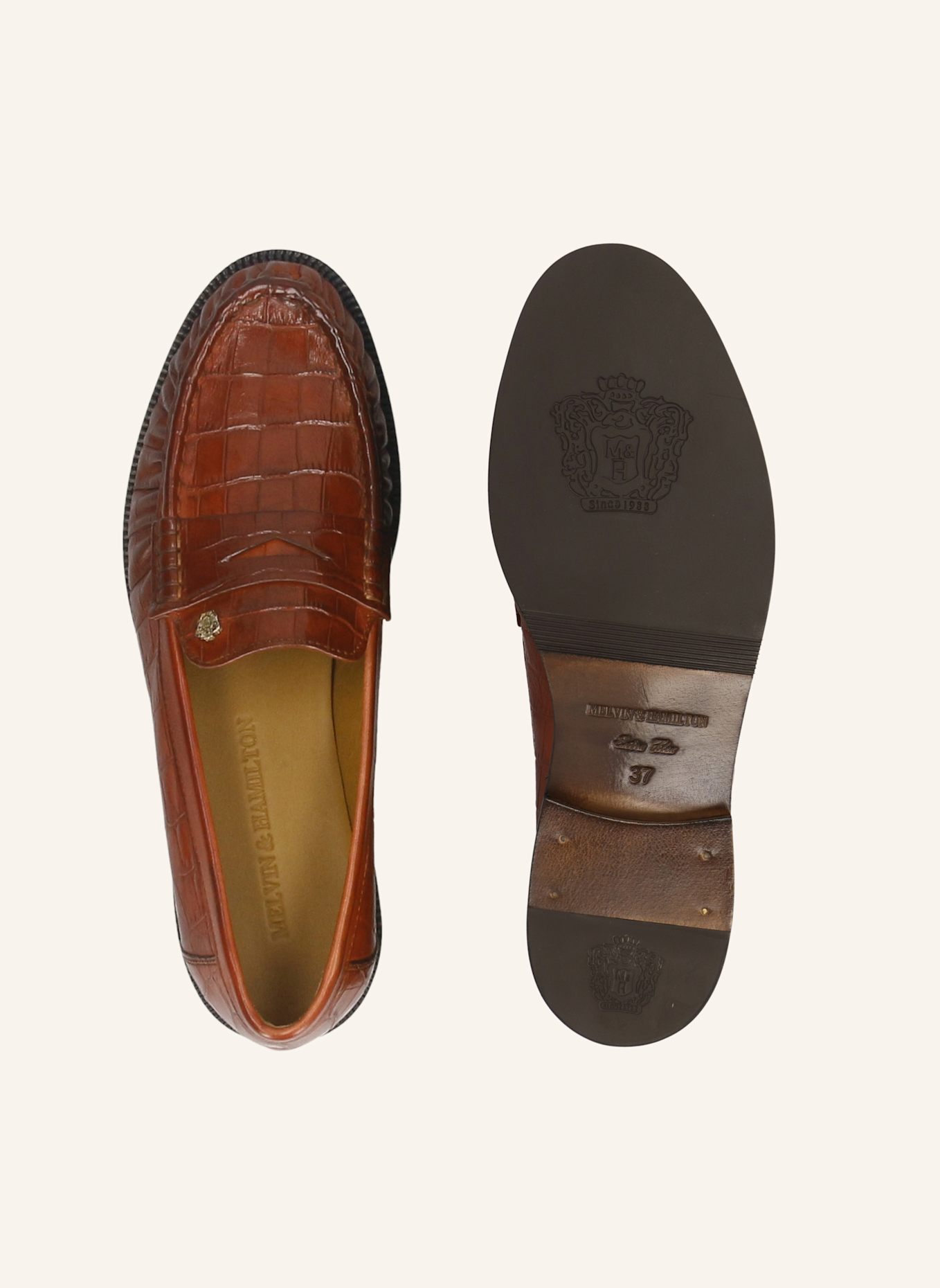 MELVIN & HAMILTON Loafers KAMILLA 1: BRAUN