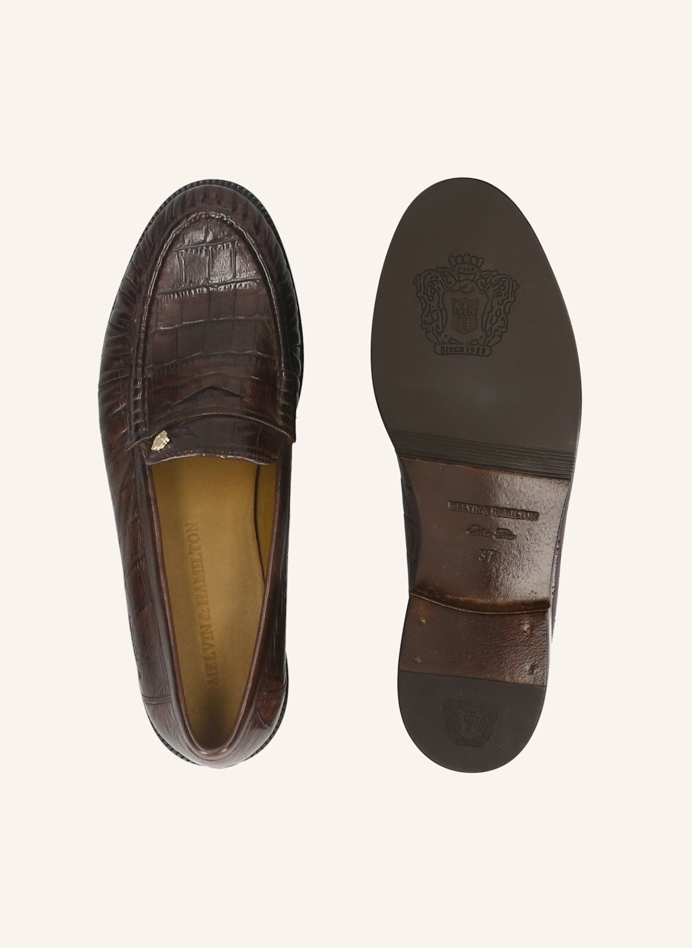 MELVIN & HAMILTON Loafers KAMILLA 1: BRAUN