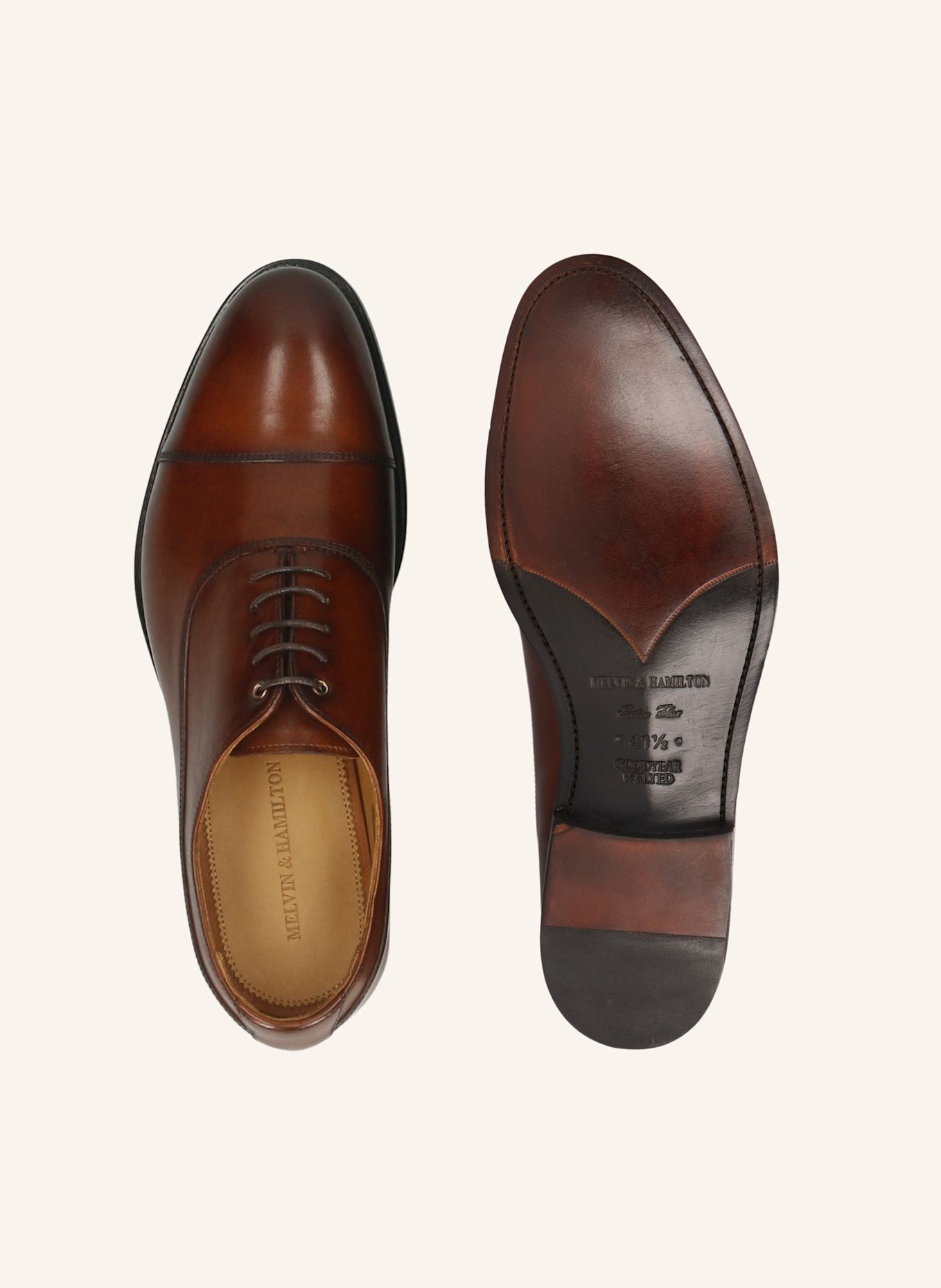 MELVIN & HAMILTON Oxford-Schuh BENET 2: BRAUN