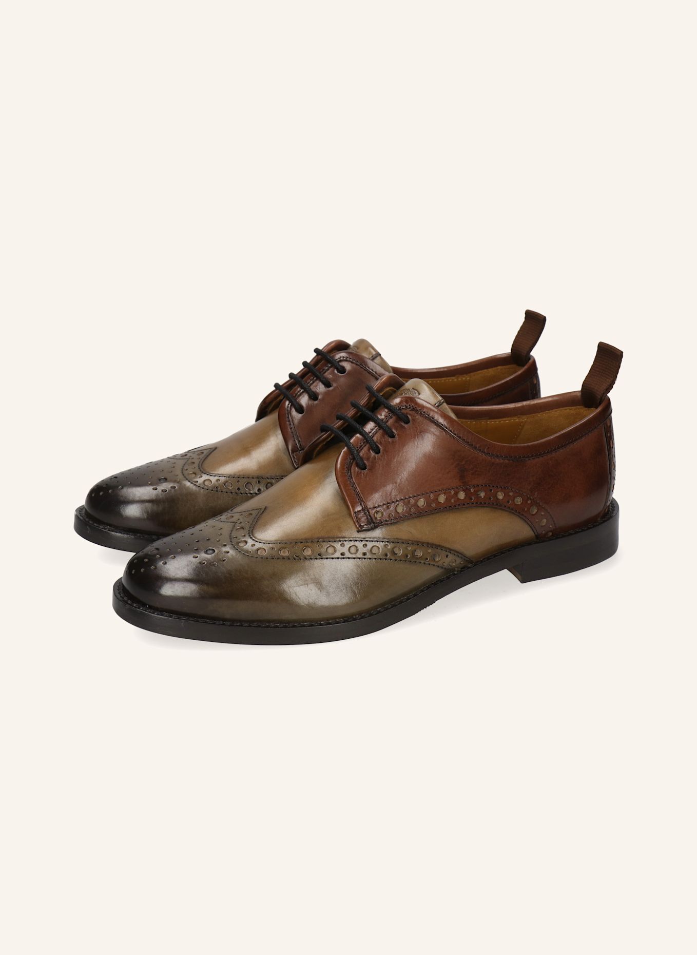 MELVIN & HAMILTON SELINA 84 Lace-up Derby Shoes: WHITE
