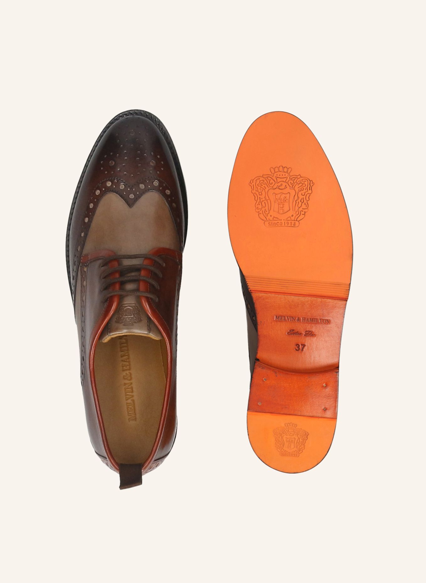 MELVIN & HAMILTON SELINA 84 Lace-up Derby Shoes: WHITE