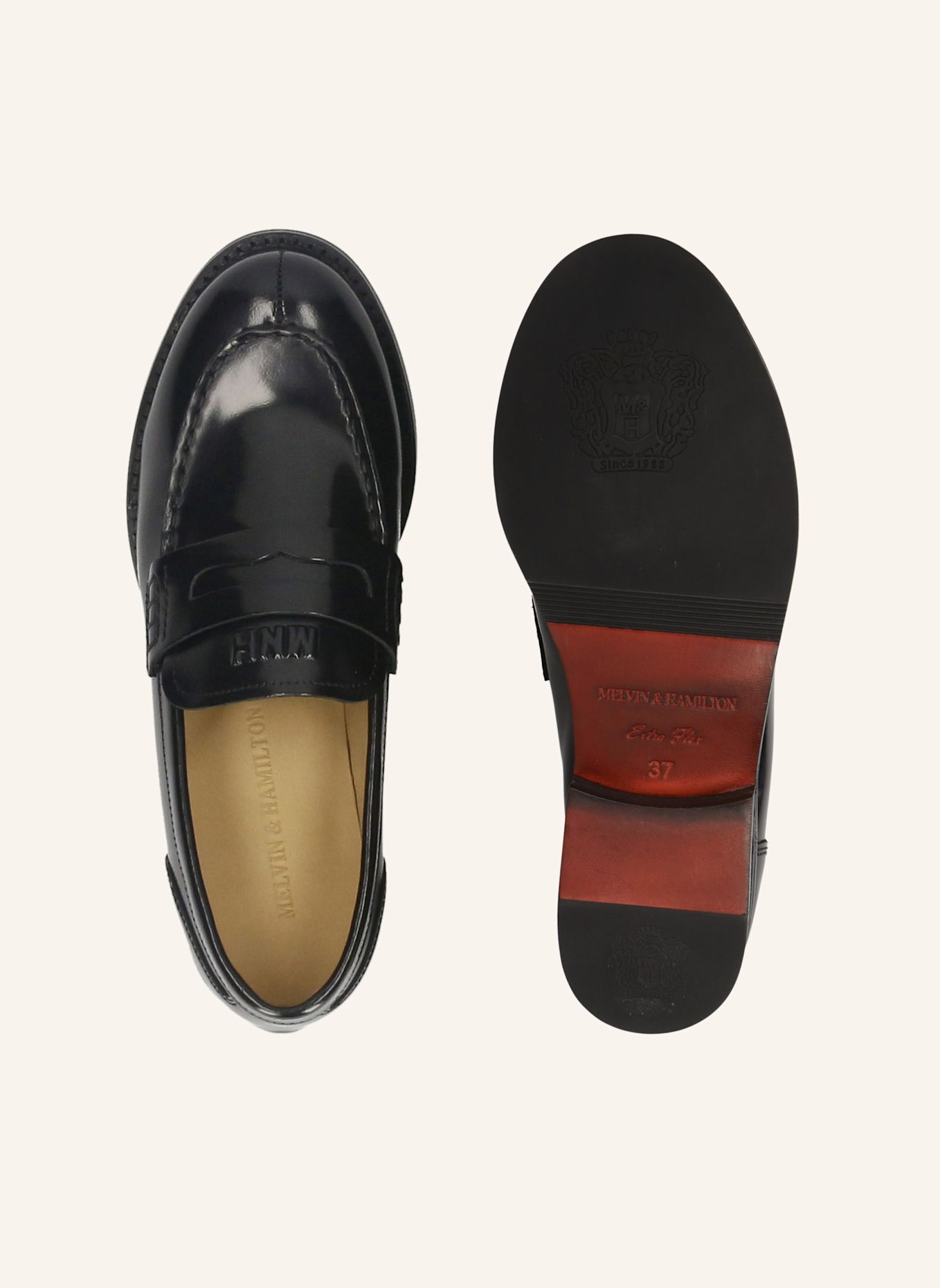 MELVIN & HAMILTON Loafers PIA 9: SCHWARZ