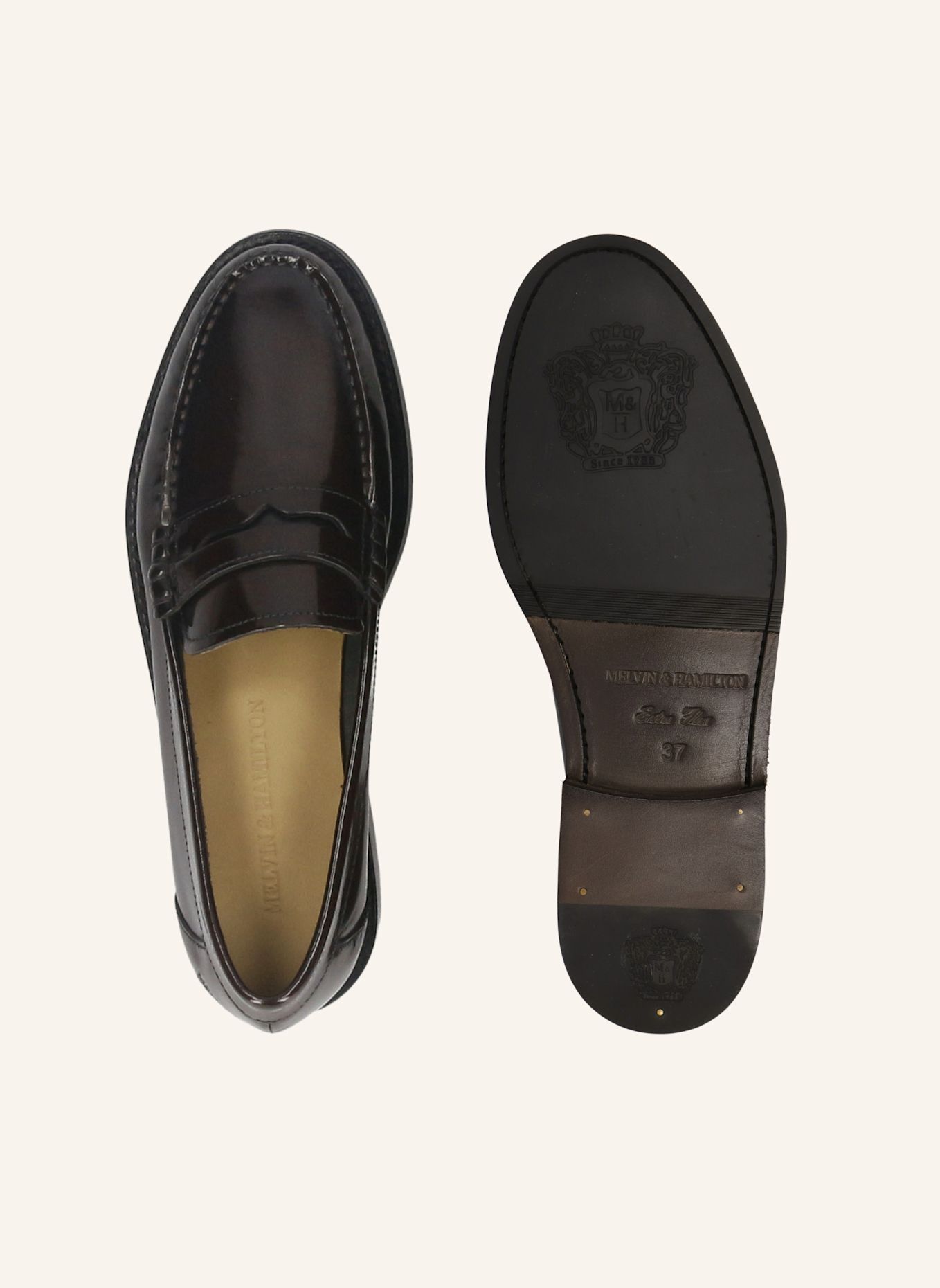 MELVIN & HAMILTON Loafers LAINEY 4: DUNKELROT