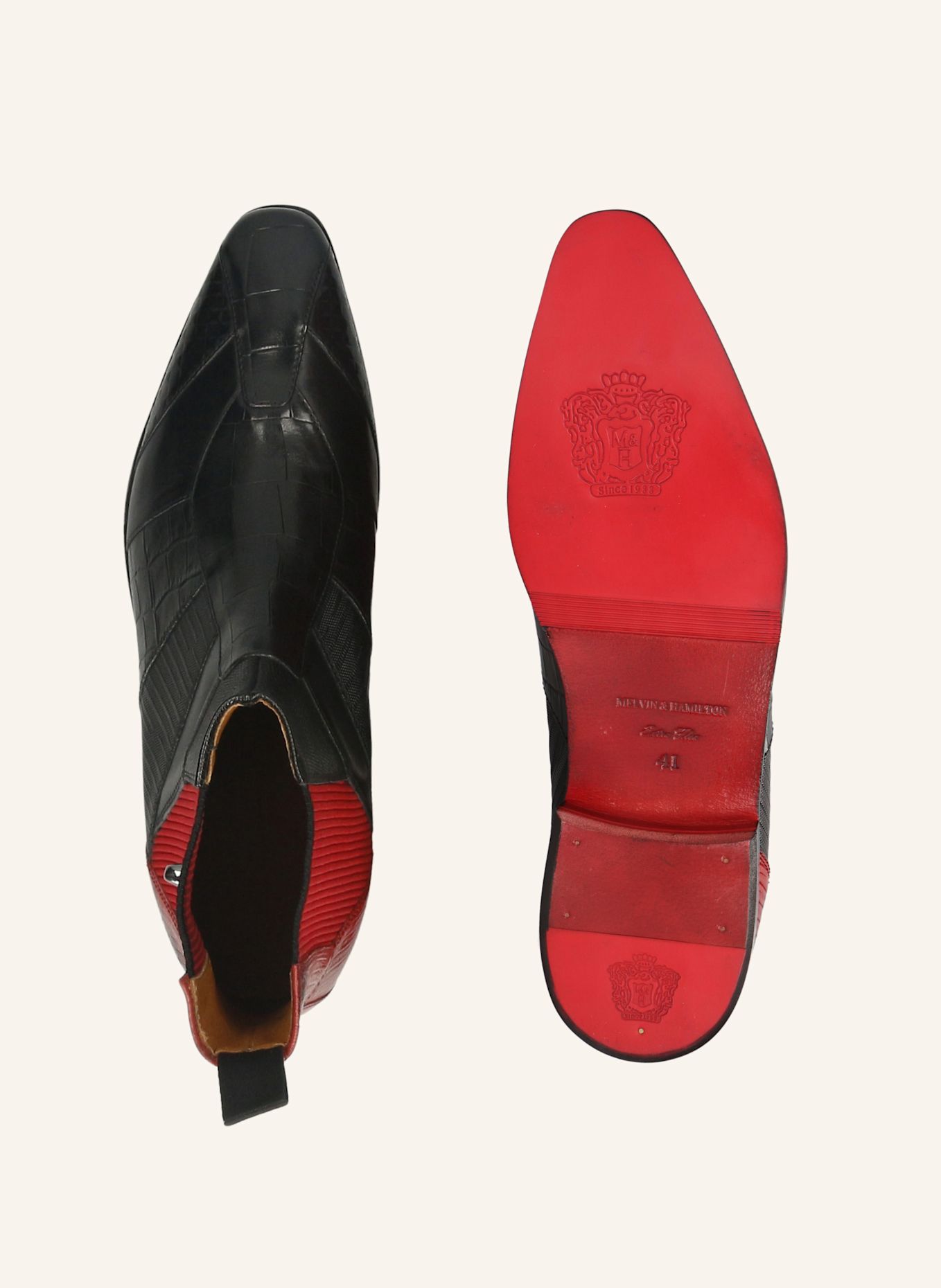 MELVIN & HAMILTON ELVIS 98 Chelsea boots: BLACK