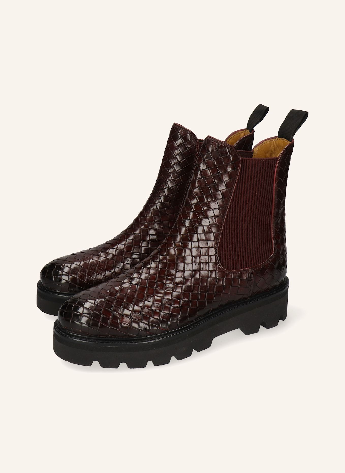 MELVIN & HAMILTON LEONA 5 Chelsea boots: DARK RED