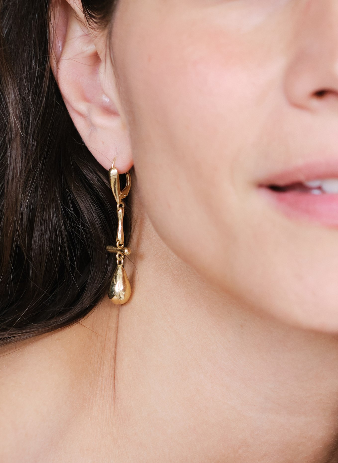 Maximova Jewelry Ohrhänger HOT TEAR, Farbe: GOLD (Bild 2)