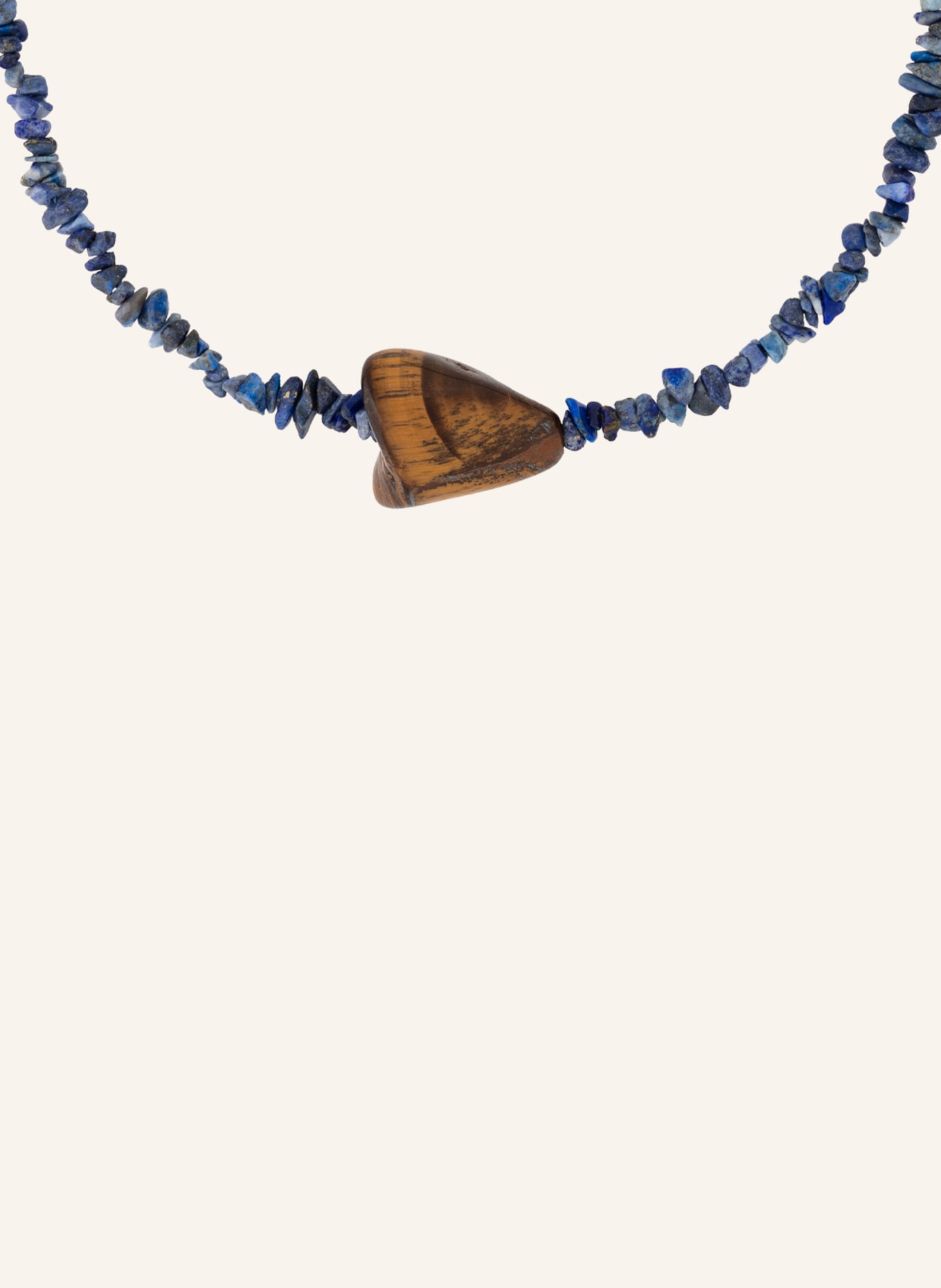 Maximova Jewelry Halskette TIGERS EYE: GOLD/ BLAU/ BRAUN